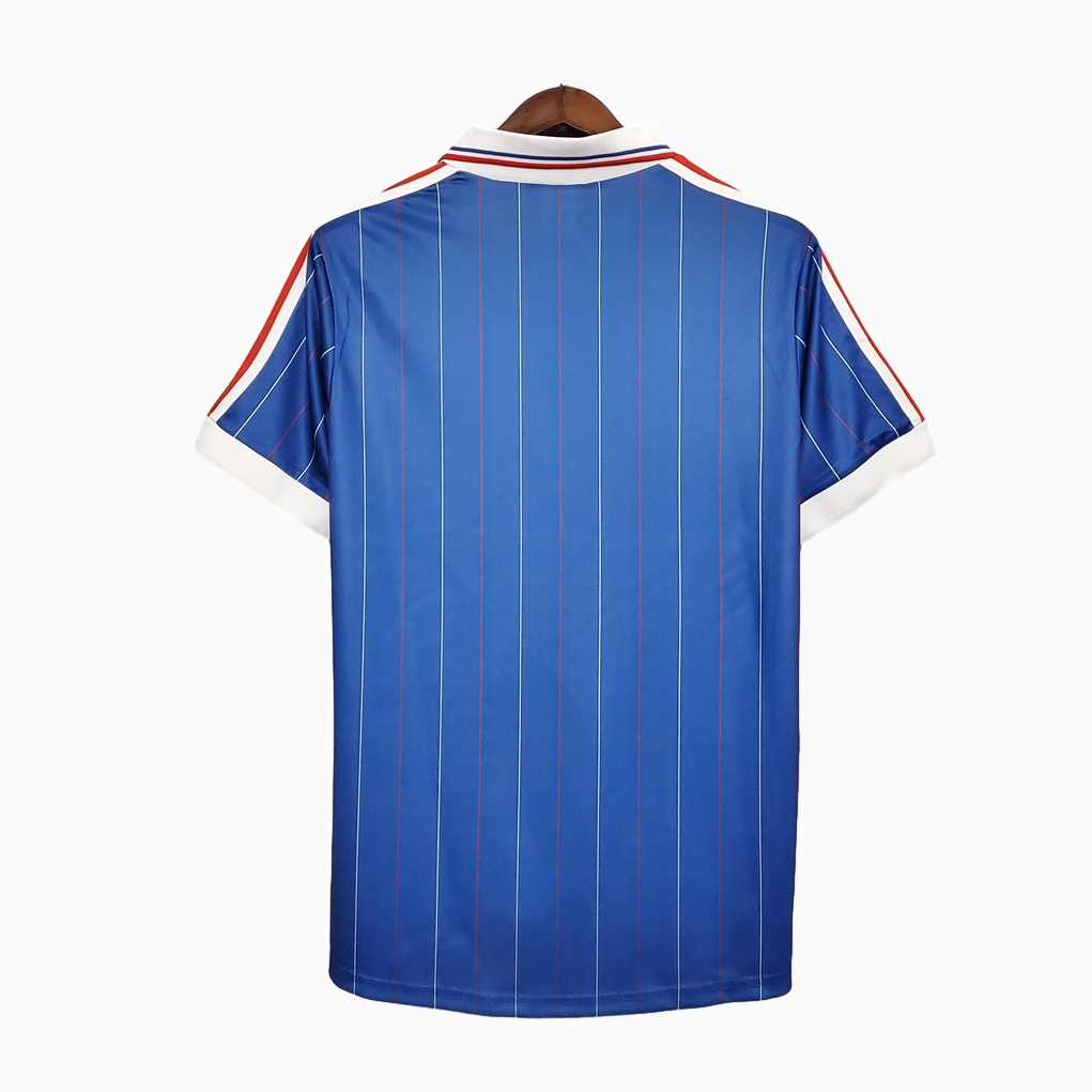 Retro France 1982 Home Stadium Jersey - SOCCERDEALSHOP