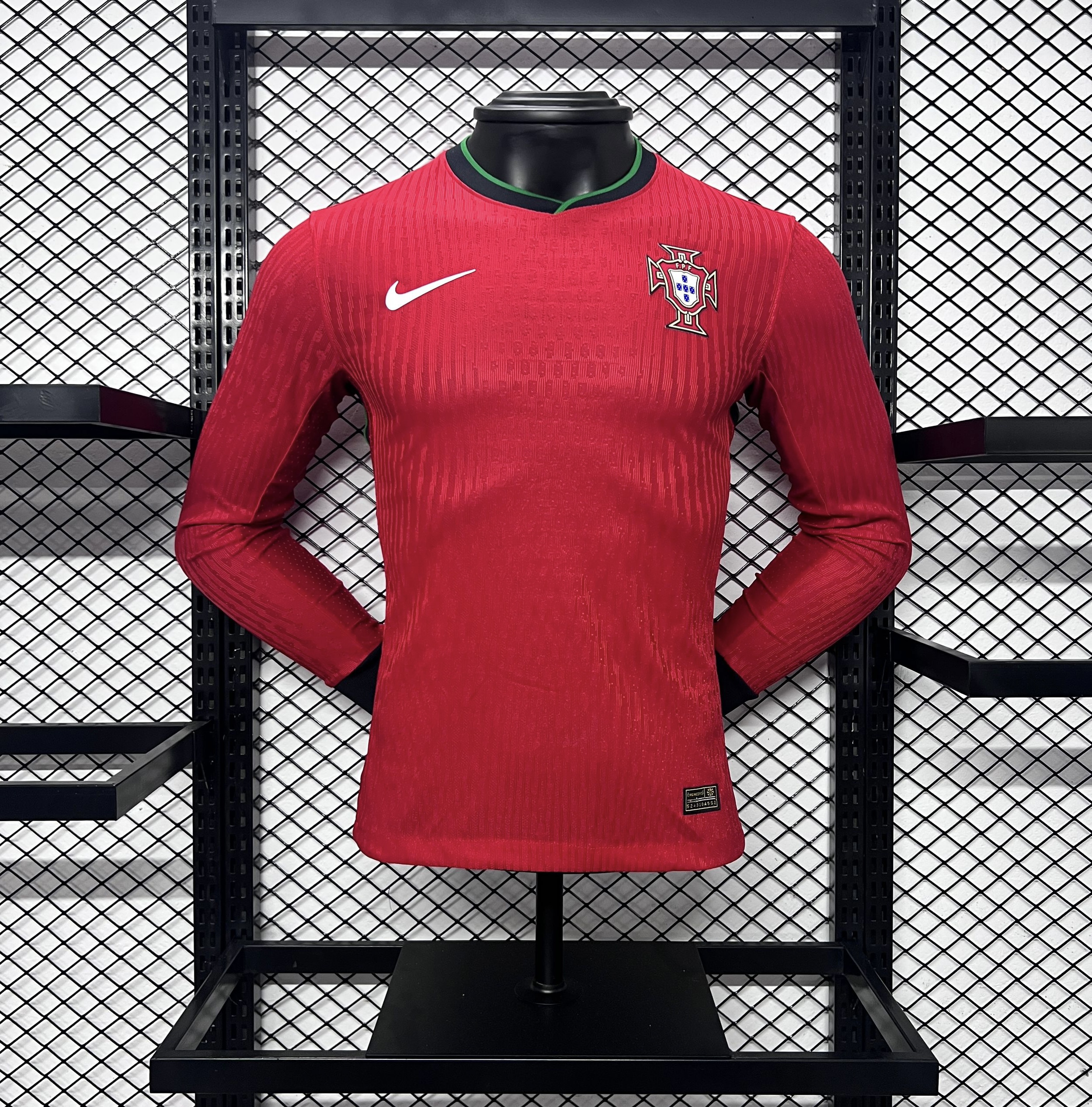 Portugal 2024 Home Stadium Long Sleeve Jersey - Player Version - SOCCERDEALSHOP