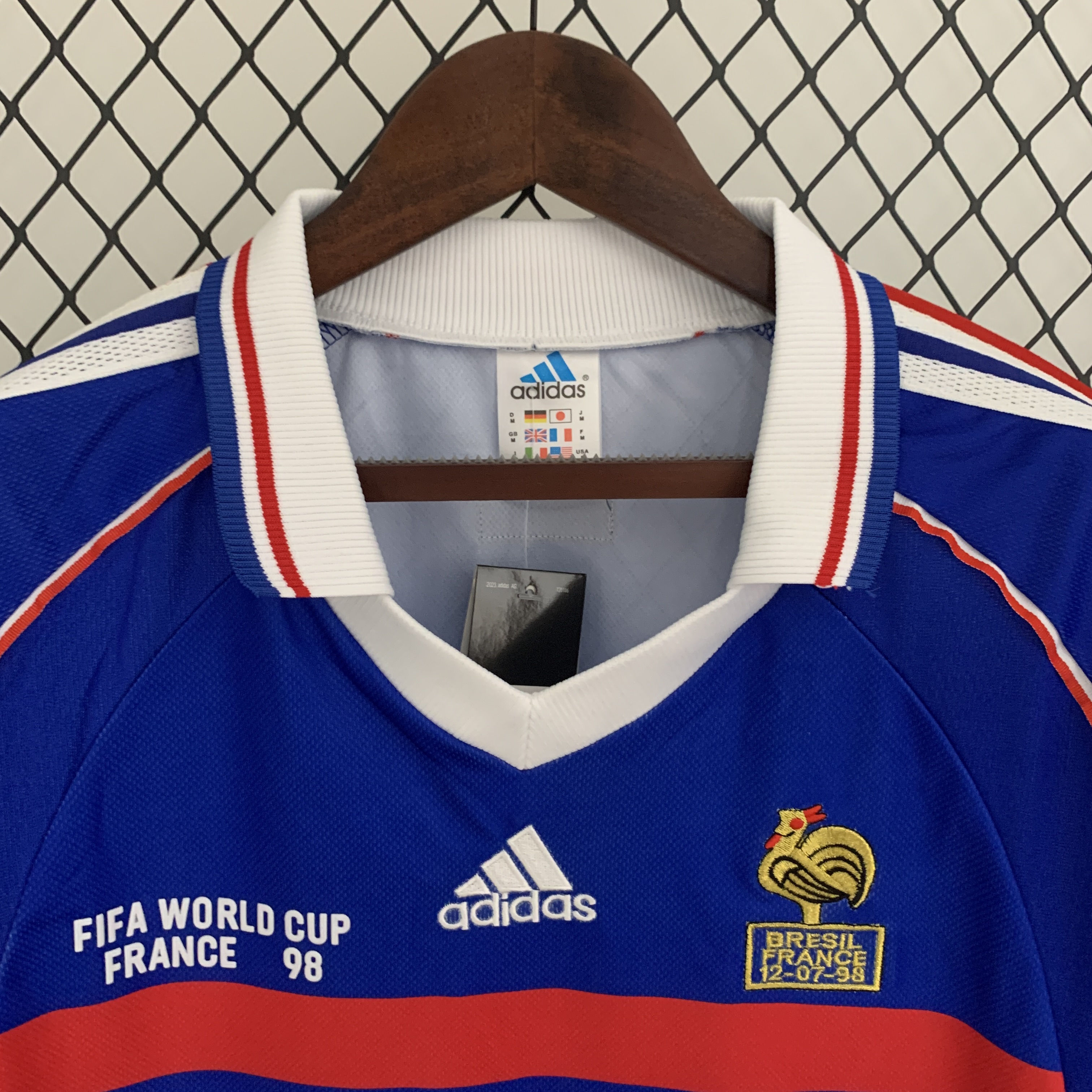 Retro France 1998 Home Stadium Long Sleeve Jersey - SOCCERDEALSHOP