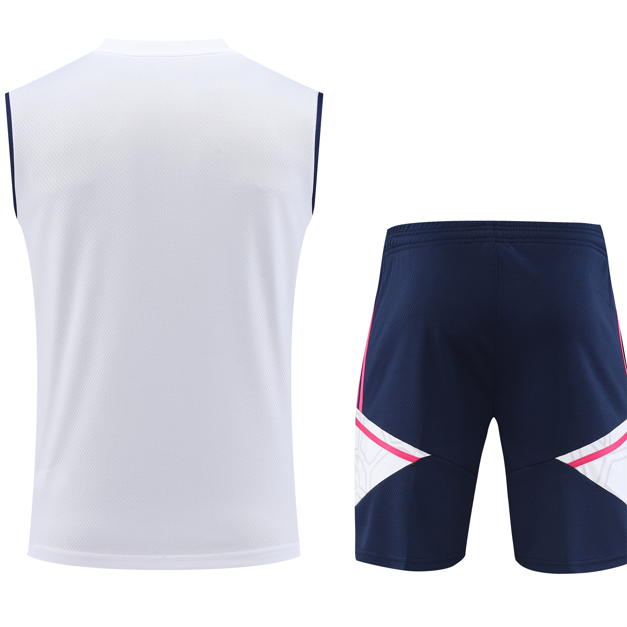 Arsenal 23-24 Player Vest Training Set White Pink - SOCCERDEALSHOP