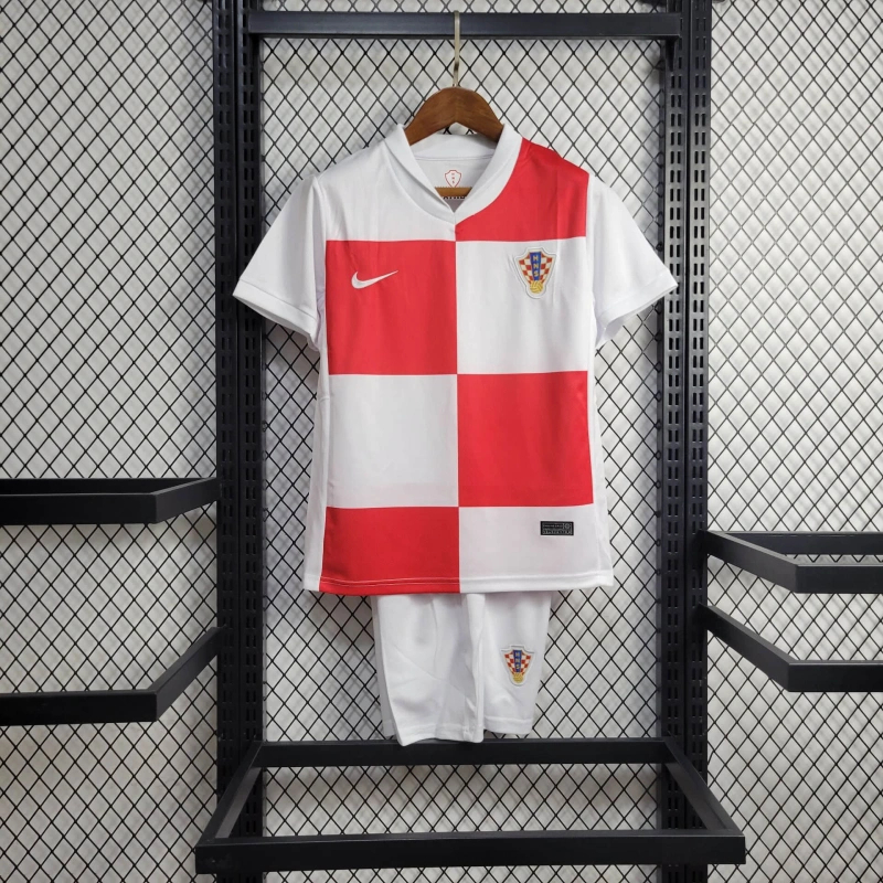 Croatia 2024 Home Stadium Kids Kit - SOCCERDEALSHOP