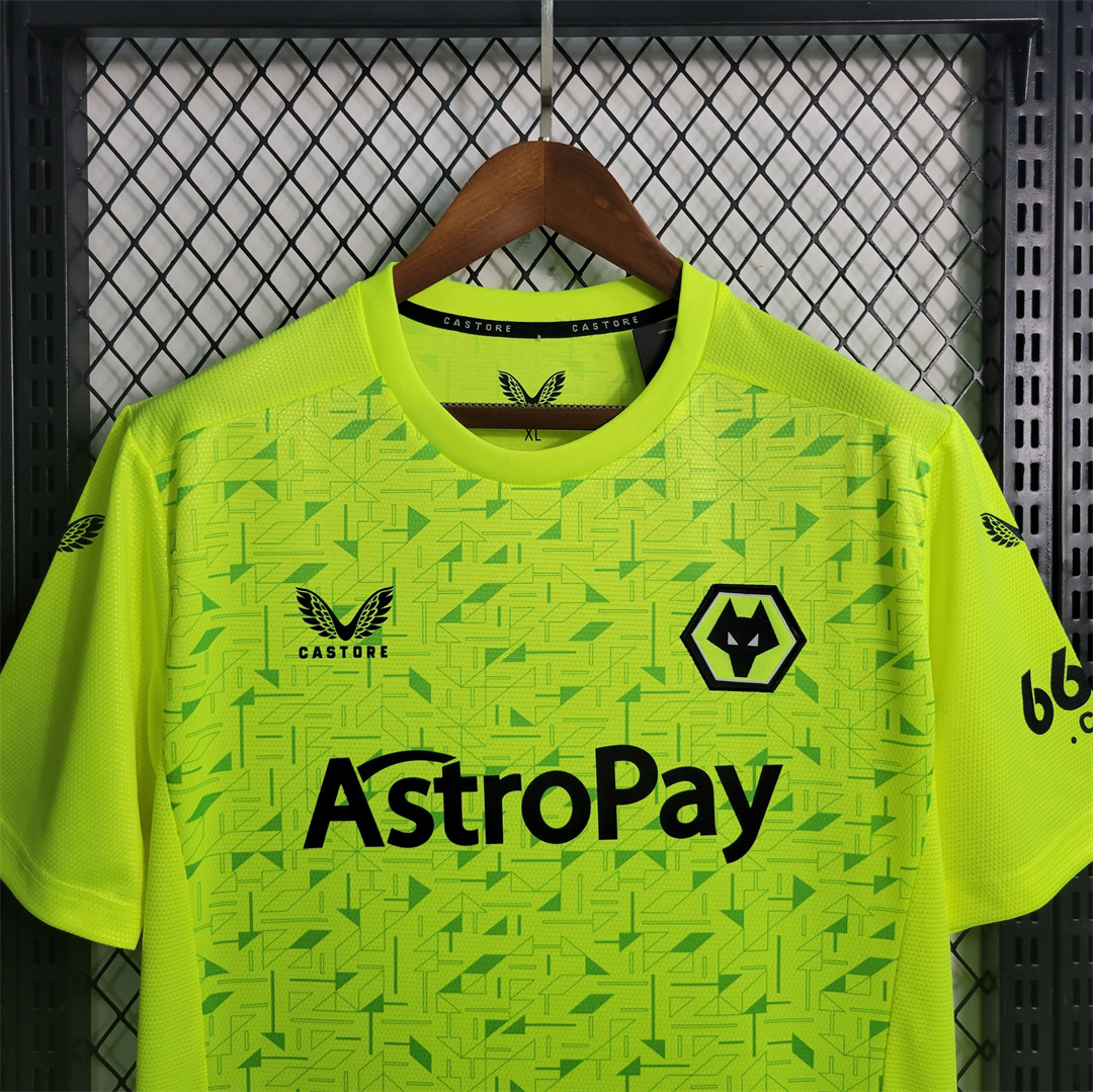 Wolverhampton Wanderers Wolves 23-24 Away Goalkeeper Jersey - Fans Version - SOCCERDEALSHOP