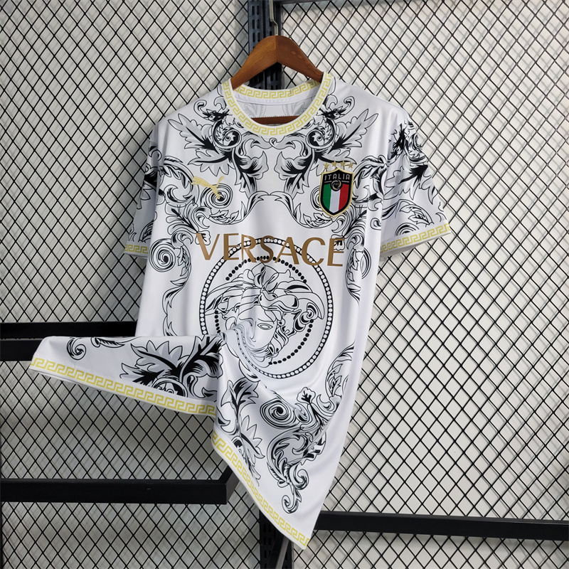 Italy X Versace Special Edition Jersey 23/24 Football Kit - SOCCERDEALSHOP