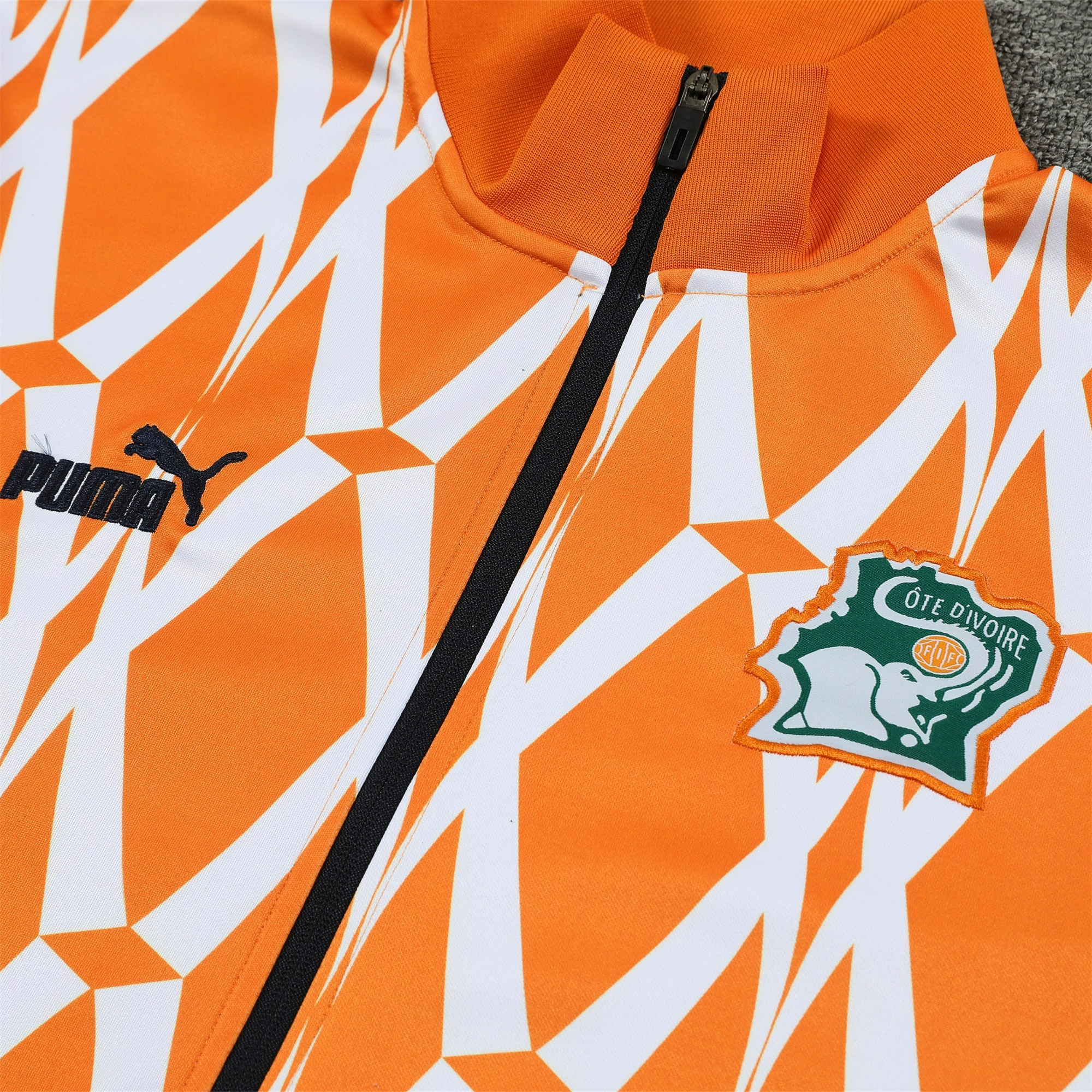 Cote d'Ivoire 23-24 Jacket Training Tracksuit - Orange - SOCCERDEALSHOP