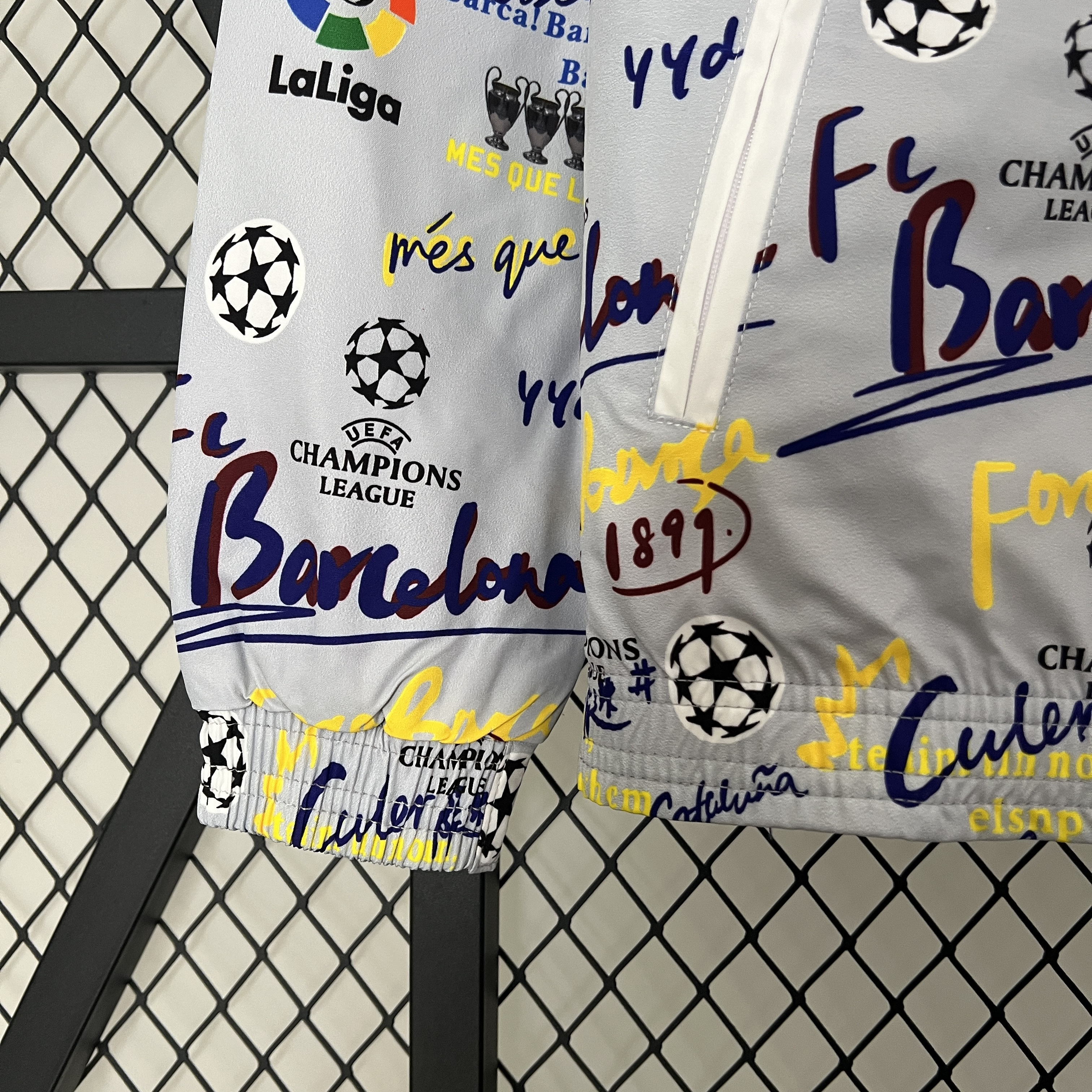 B.A.R.S.A 23-24 Double Sided Windbreaker - Graffiti Style - SOCCERDEALSHOP