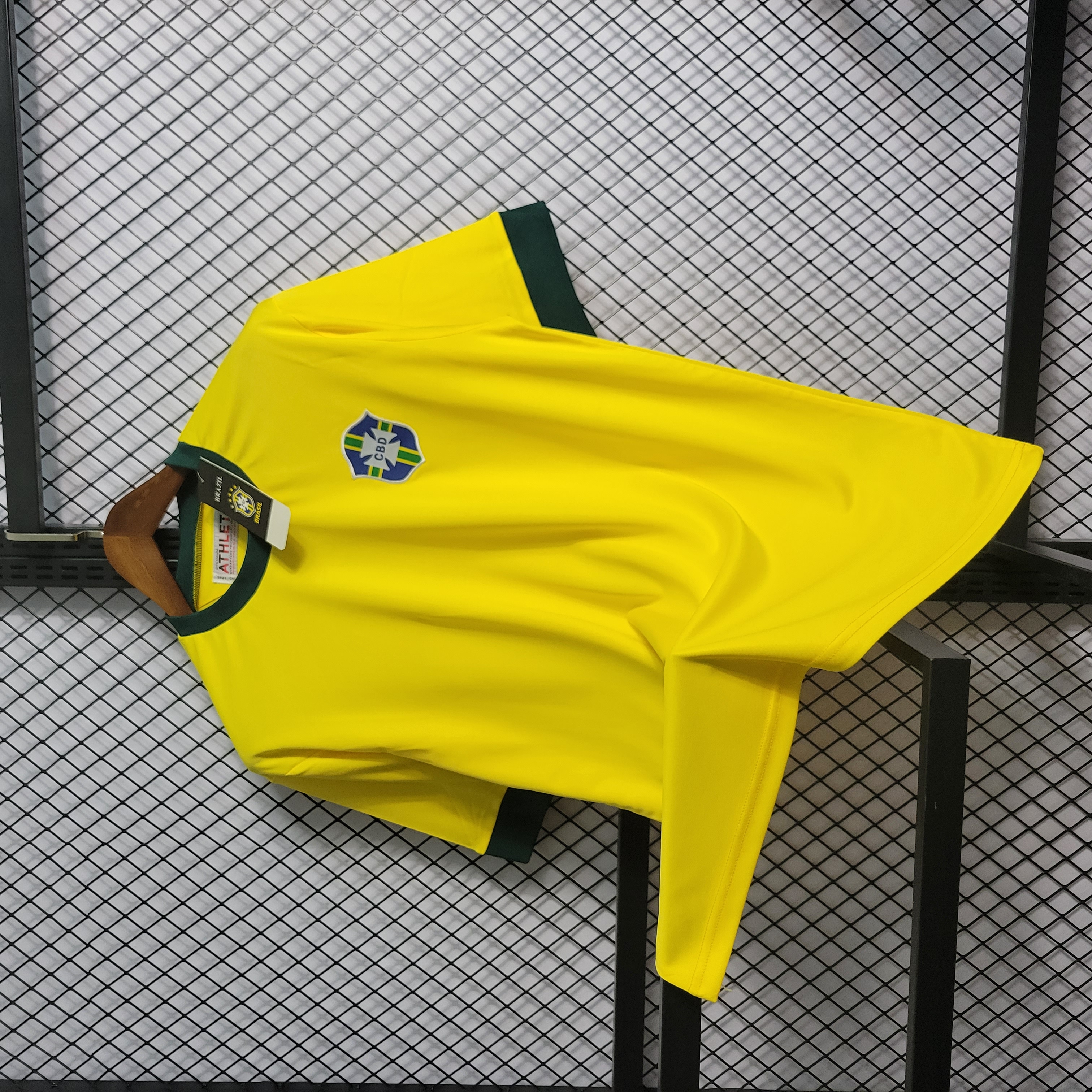 Retro Brazil 1970 Home Stadium Jersey - SOCCERDEALSHOP