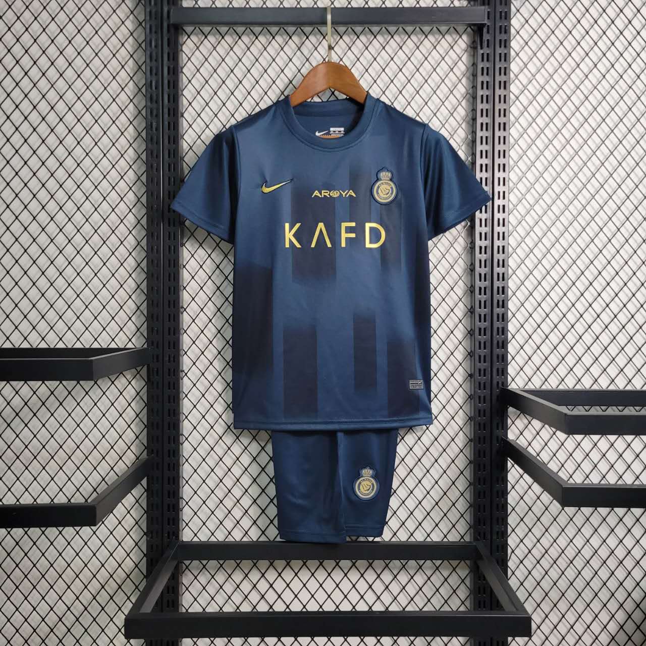 Al Nassr Riyadh Victory 23-24 Away Kids Kit - SOCCERDEALSHOP