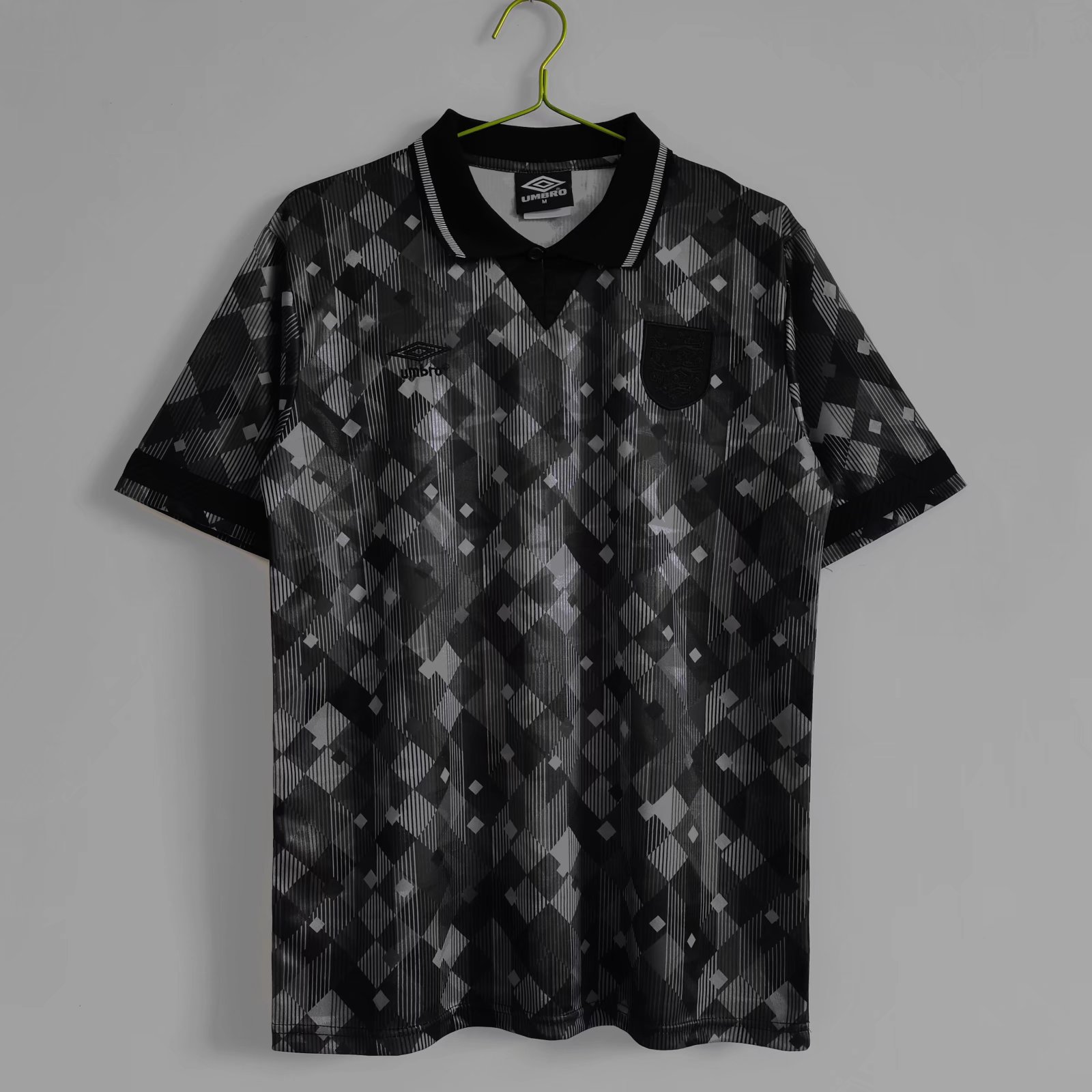 Retro England 1990 Black Jersey - SOCCERDEALSHOP