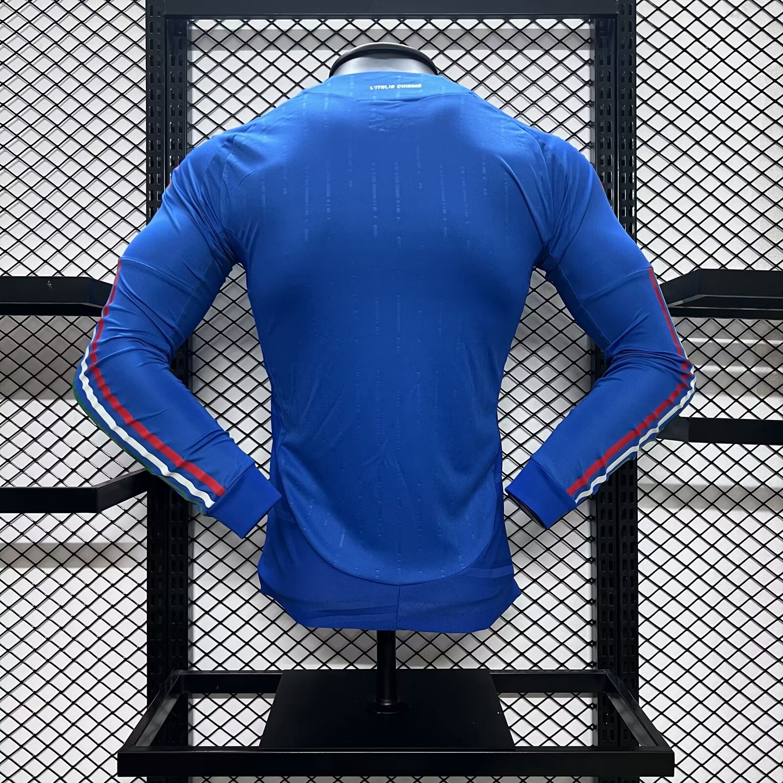Italy 2024 Home Stadium Long Sleeve Jersey - Player Version - SOCCERDEALSHOP