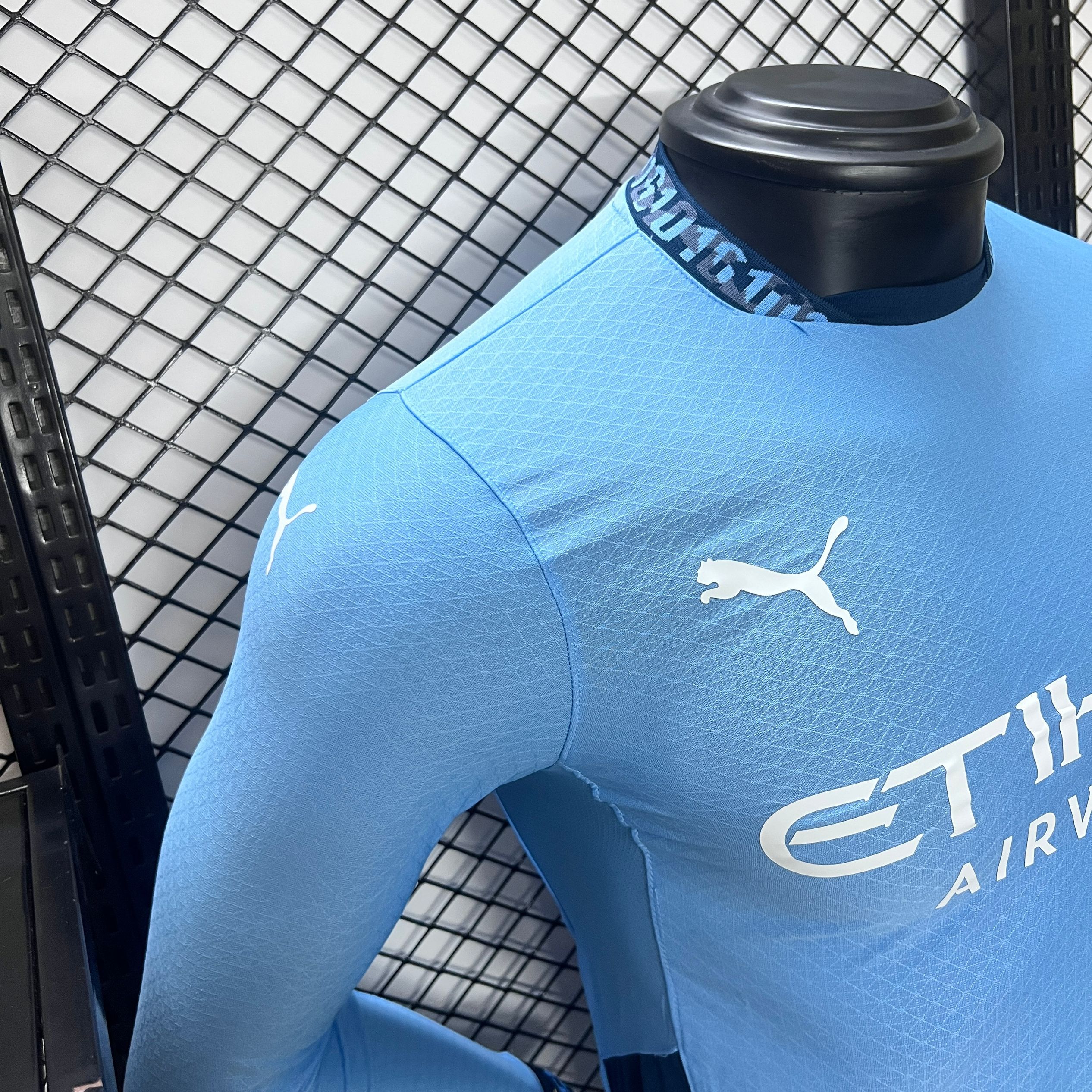 Manchester City 24-25 Home Long Sleeve Jersey - Player Version - SOCCERDEALSHOP