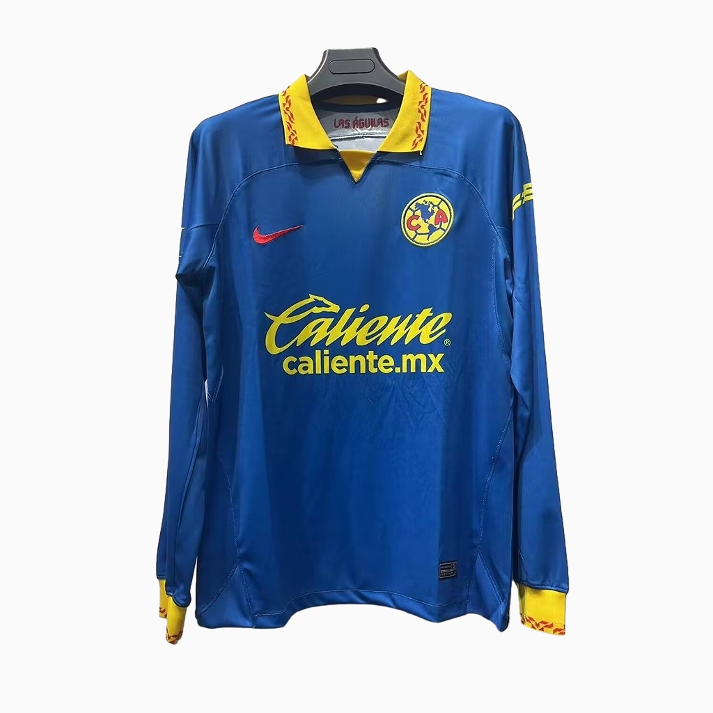 América 23-24 Away Stadium Long Sleeve Jersey - Fans Version - SOCCERDEALSHOP