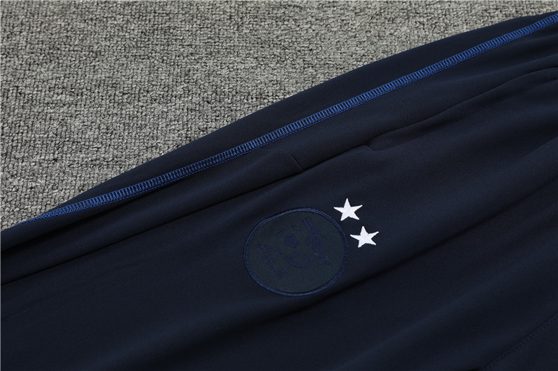 Algeria 23-24 Long Sleeve Training Set -Black and Blue - SOCCERDEALSHOP