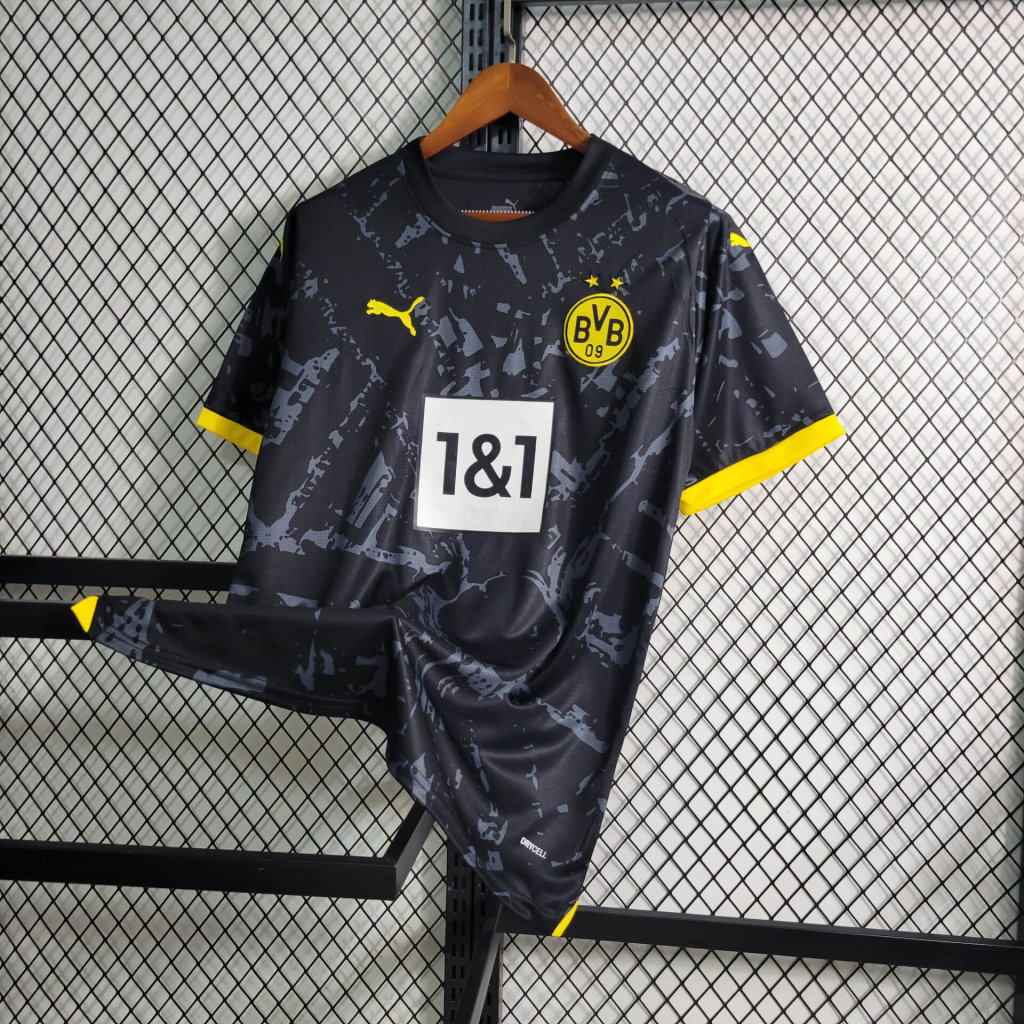 BVB Dortmund 23-24 Away Jersey - Fans Version - SOCCERDEALSHOP