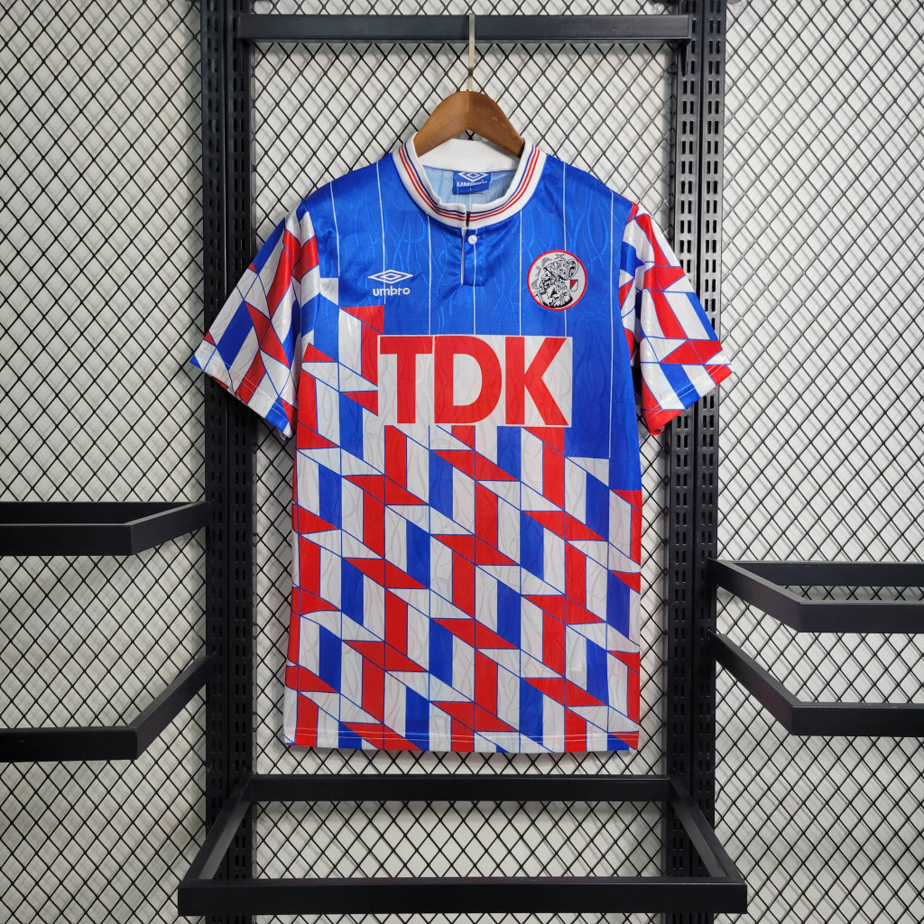 Retro Ajax 1990 Away Stadium Jersey - SOCCERDEALSHOP