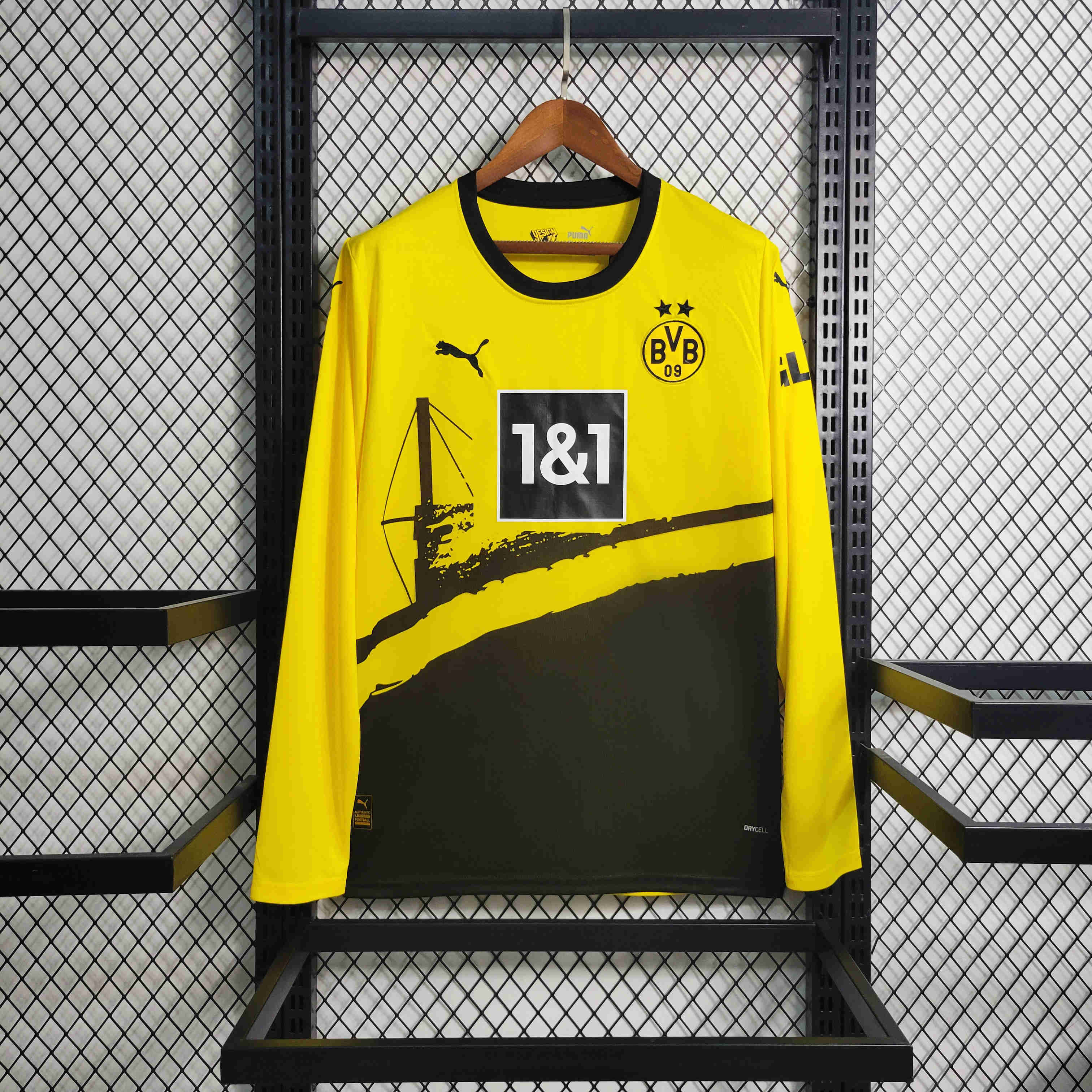 Dortmund 23/24 Home Home Long Sleeve Jersey - Fans Version - SOCCERDEALSHOP