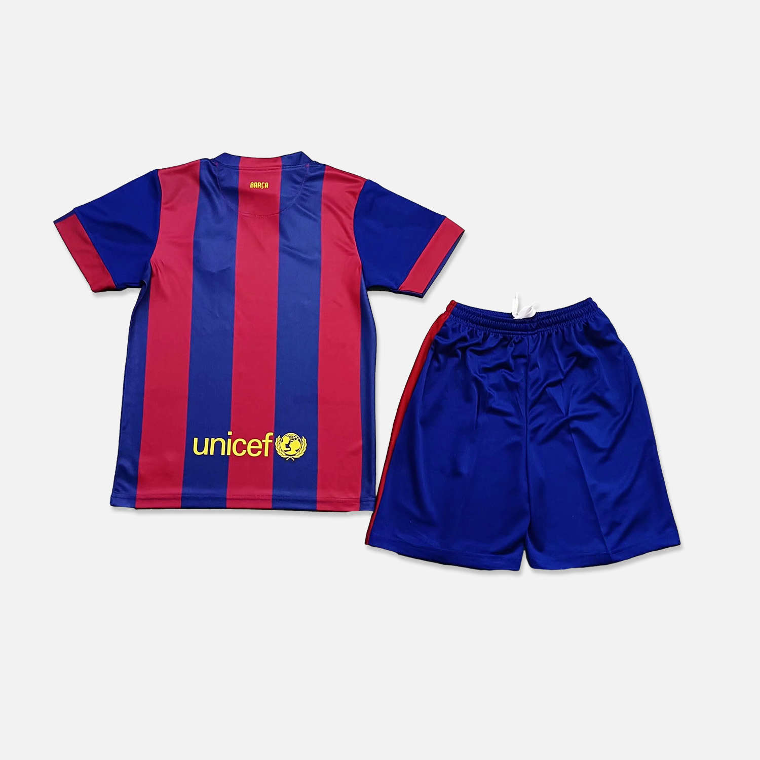 Retro B.A.R.S.A 14-15 Home Stadium Kids Kit - SOCCERDEALSHOP