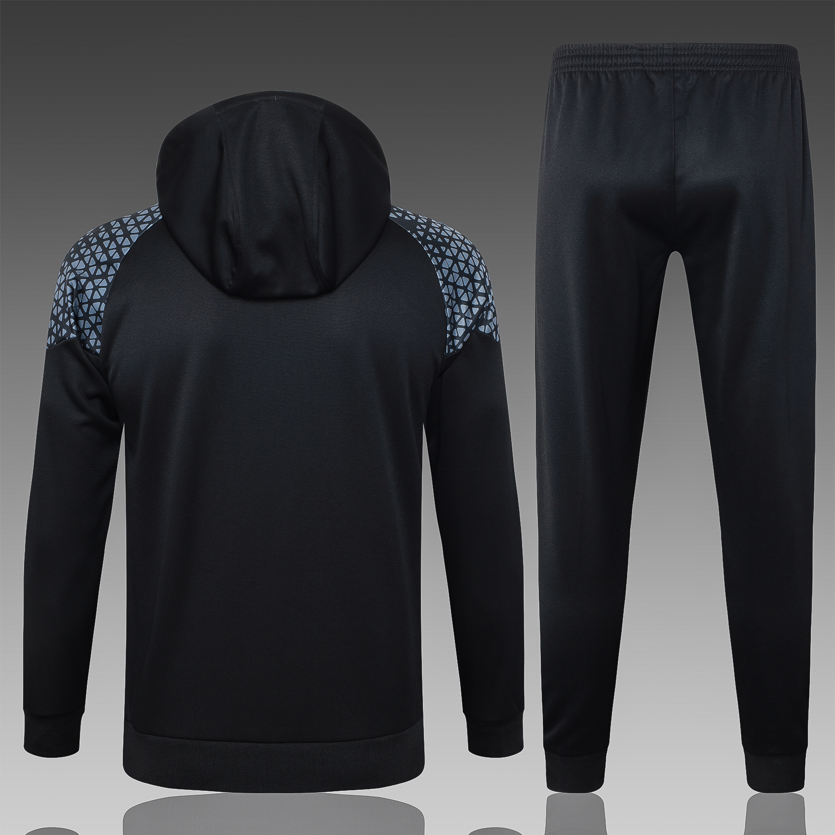 Dortmund 23-24 Men's Training Hoodie + Pants - Black - SOCCERDEALSHOP