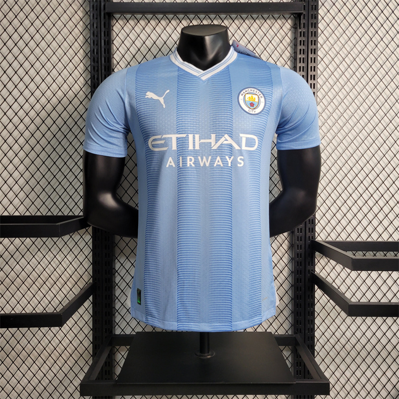 Manchester City 23-24 Home Jersey - Player Version - SOCCERDEALSHOP
