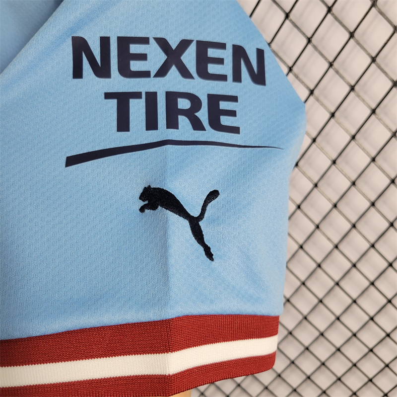 Manchester City 22/23 Home Jersey - Fans Version & Final Haaland - SOCCERDEALSHOP