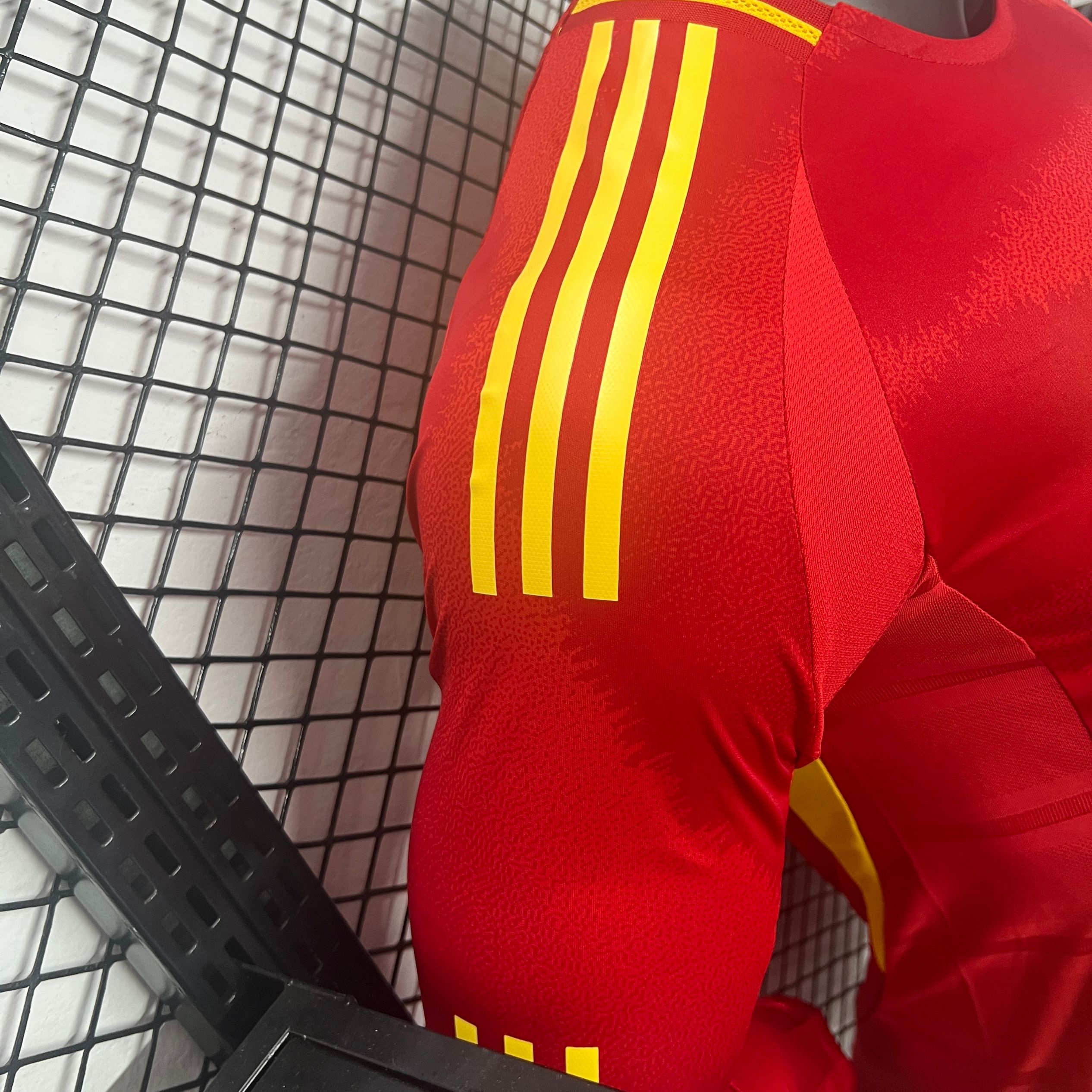 Spain 2024 Home Stadium Long Sleeve Jersey - Player Version - SOCCERDEALSHOP