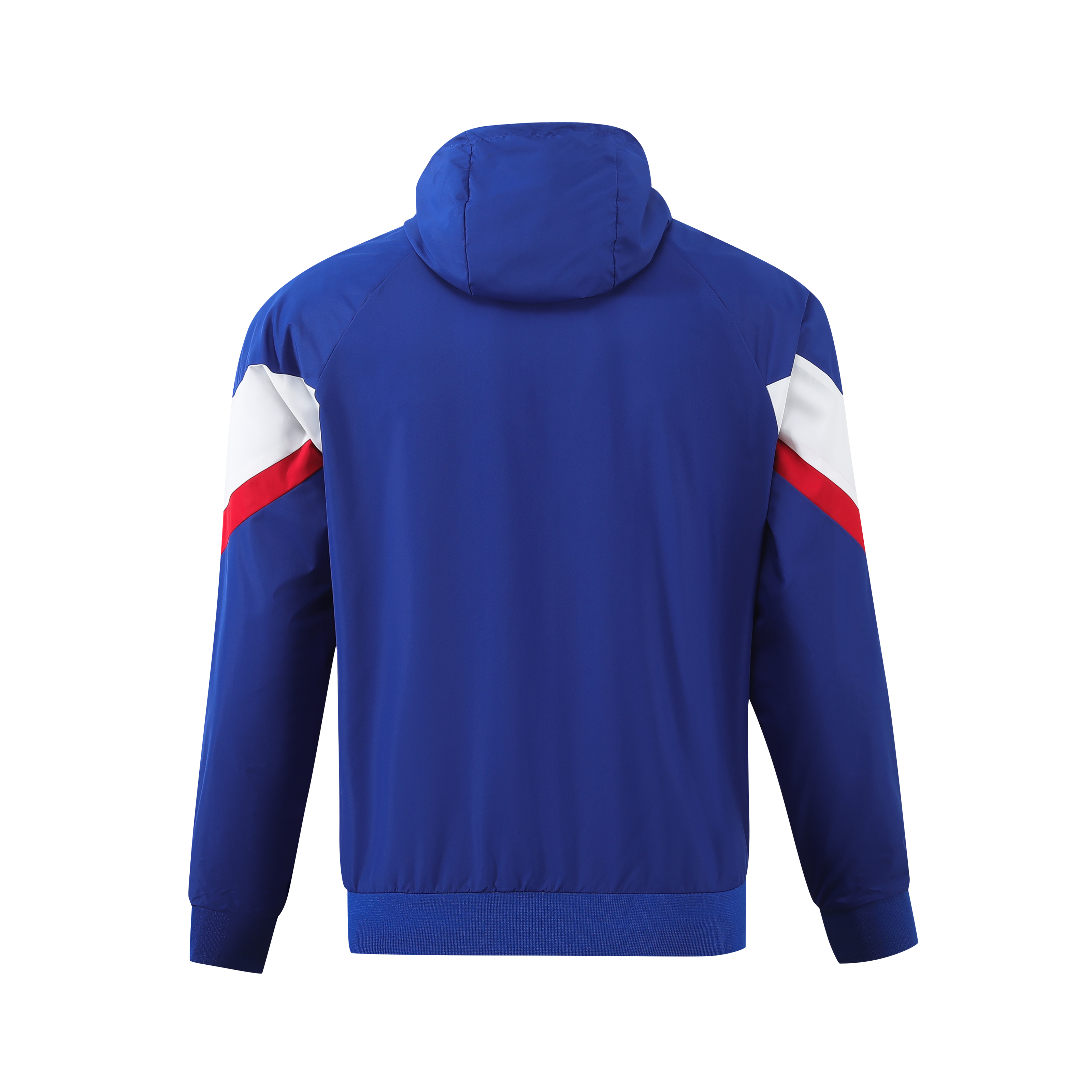 France 2024 National Team Anthem Blue Hooded Windbreaker - Player Version - SOCCERDEALSHOP