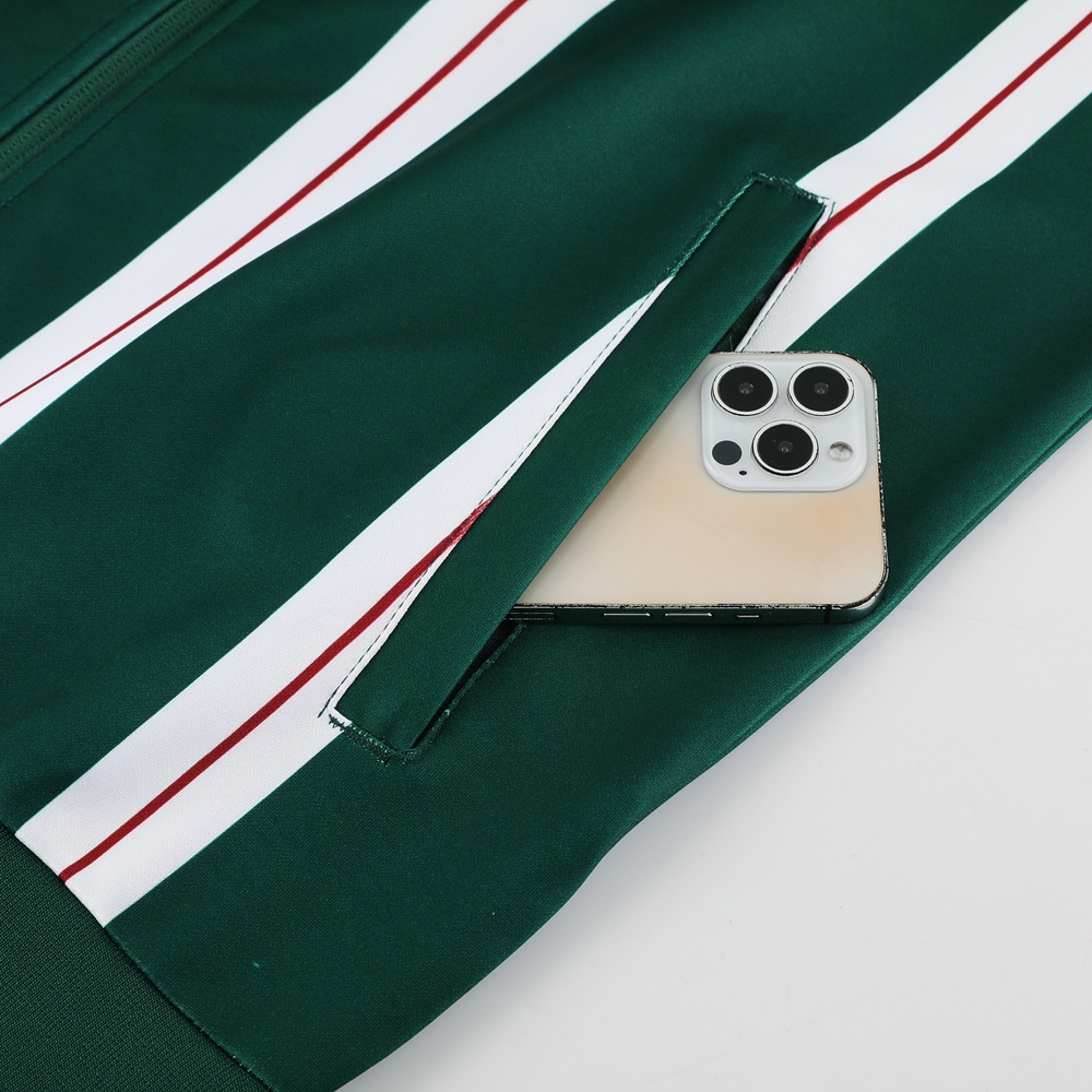 Manchester United 23-24 Jacket Training Tracksuit - Green - SOCCERDEALSHOP