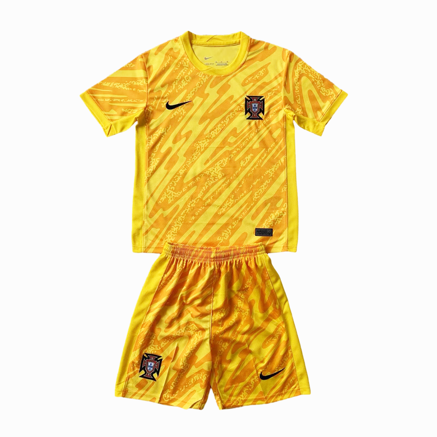 Portugal 2024 Goalkeeper Kids Kit - Yellow - SOCCERDEALSHOP