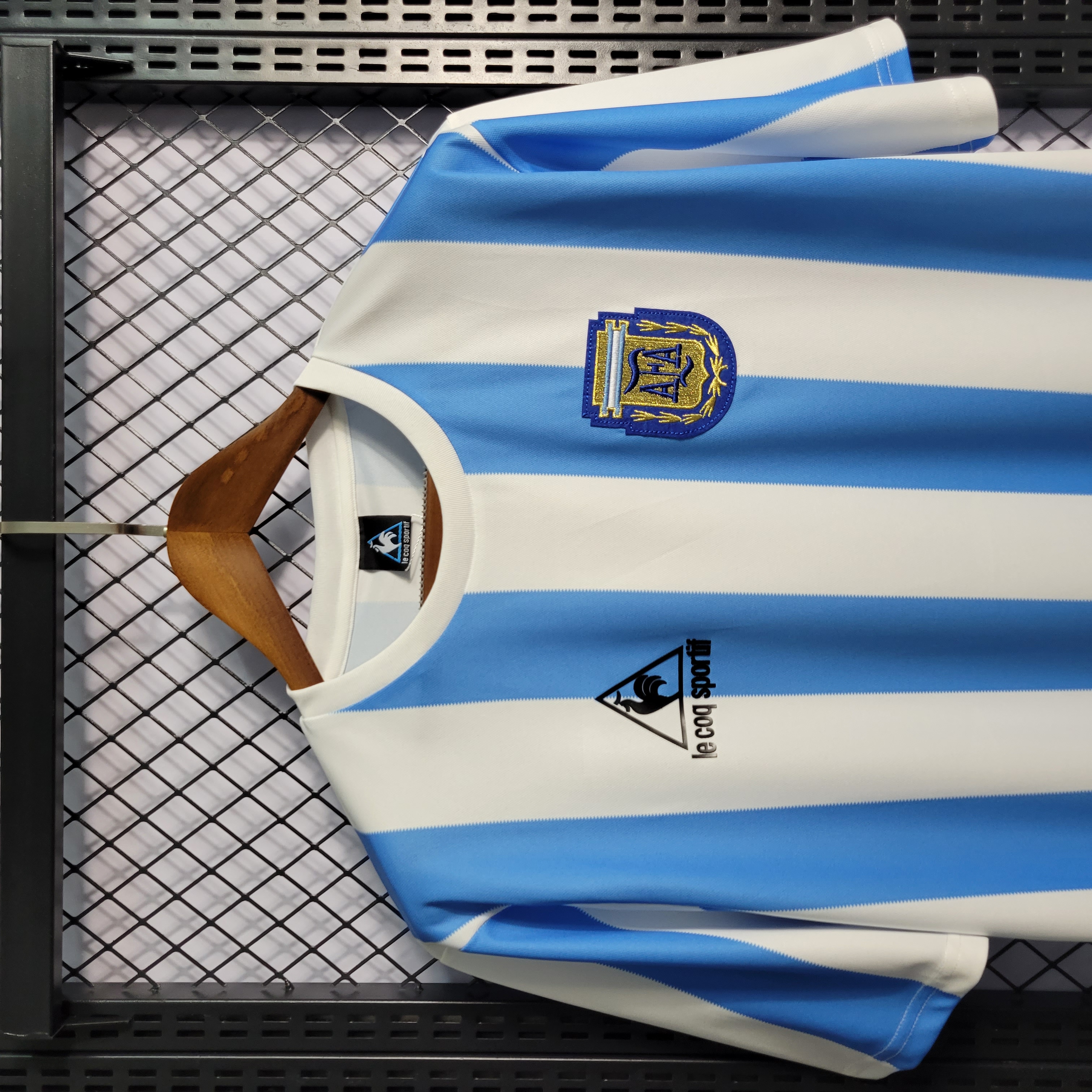 Retro Argentina 1986 Home Stadium Jersey - SOCCERDEALSHOP