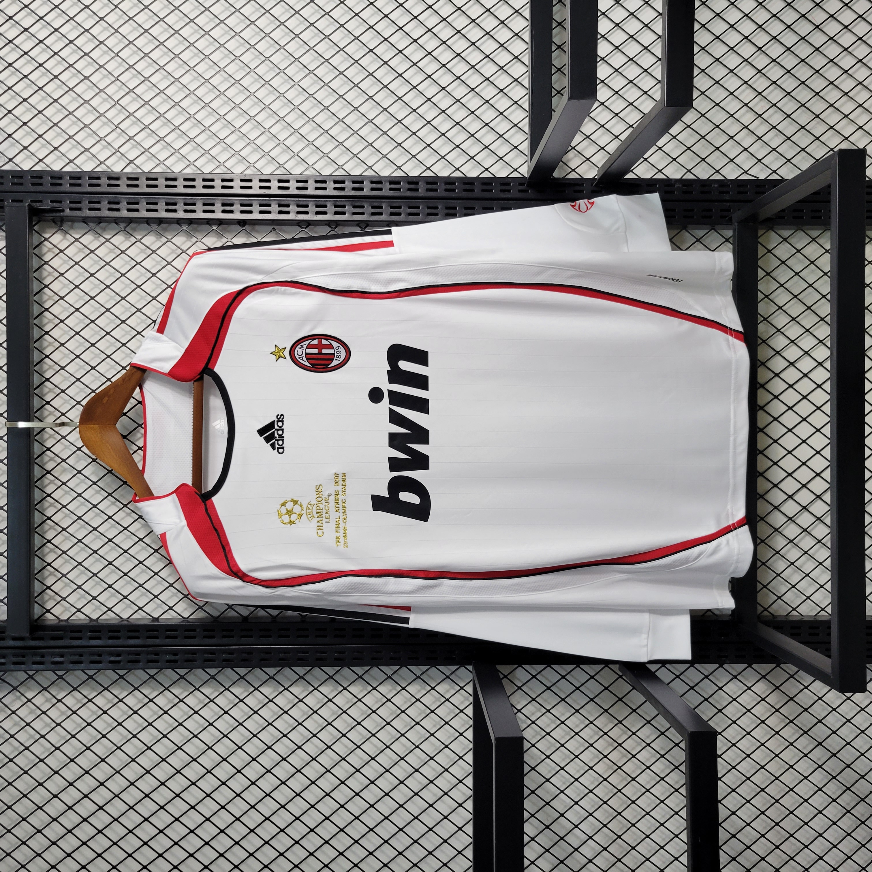 Retro AC Milan 06-07 Away Stadium Long Sleeve Jersey - Champions League Final - SOCCERDEALSHOP