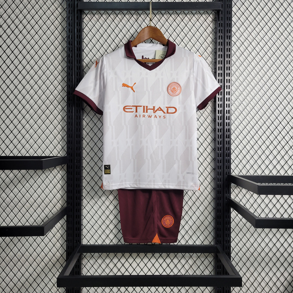 Manchester City 23-24 Away Kids Kit - SOCCERDEALSHOP