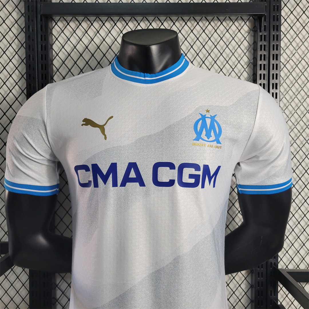 Marseille 23-24 Home Stadium Jersey - Player Version - SOCCERDEALSHOP