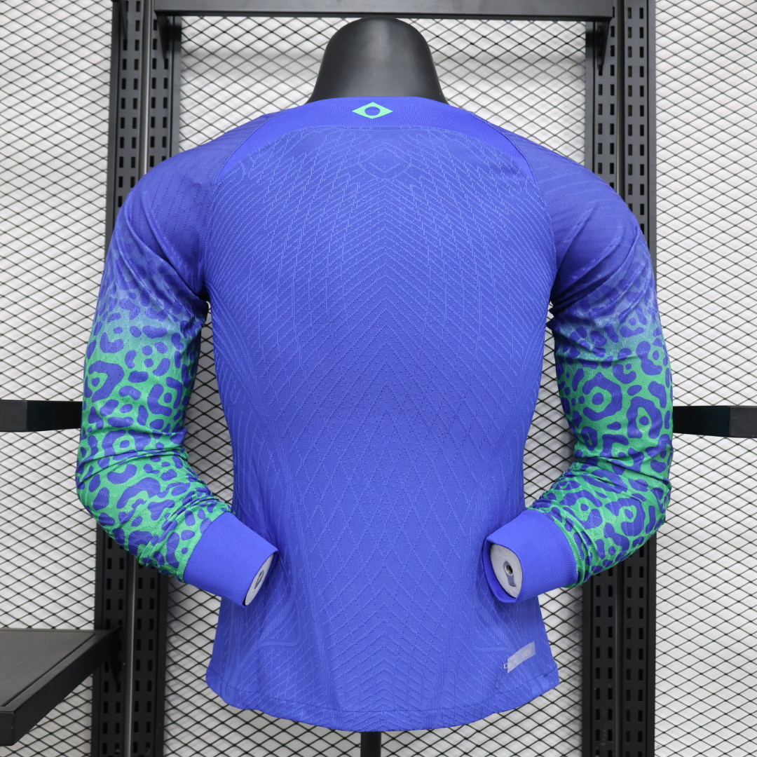 Brazil 22-23 Away Long Sleeve Jersey - Player Version - SOCCERDEALSHOP