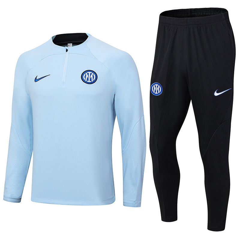Inter Milan 23-24 Long Sleeve Training Set -Light Blue - SOCCERDEALSHOP