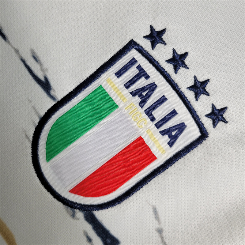 Italy 23-24 Away Long Sleeve Jersey - Fans Version - SOCCERDEALSHOP