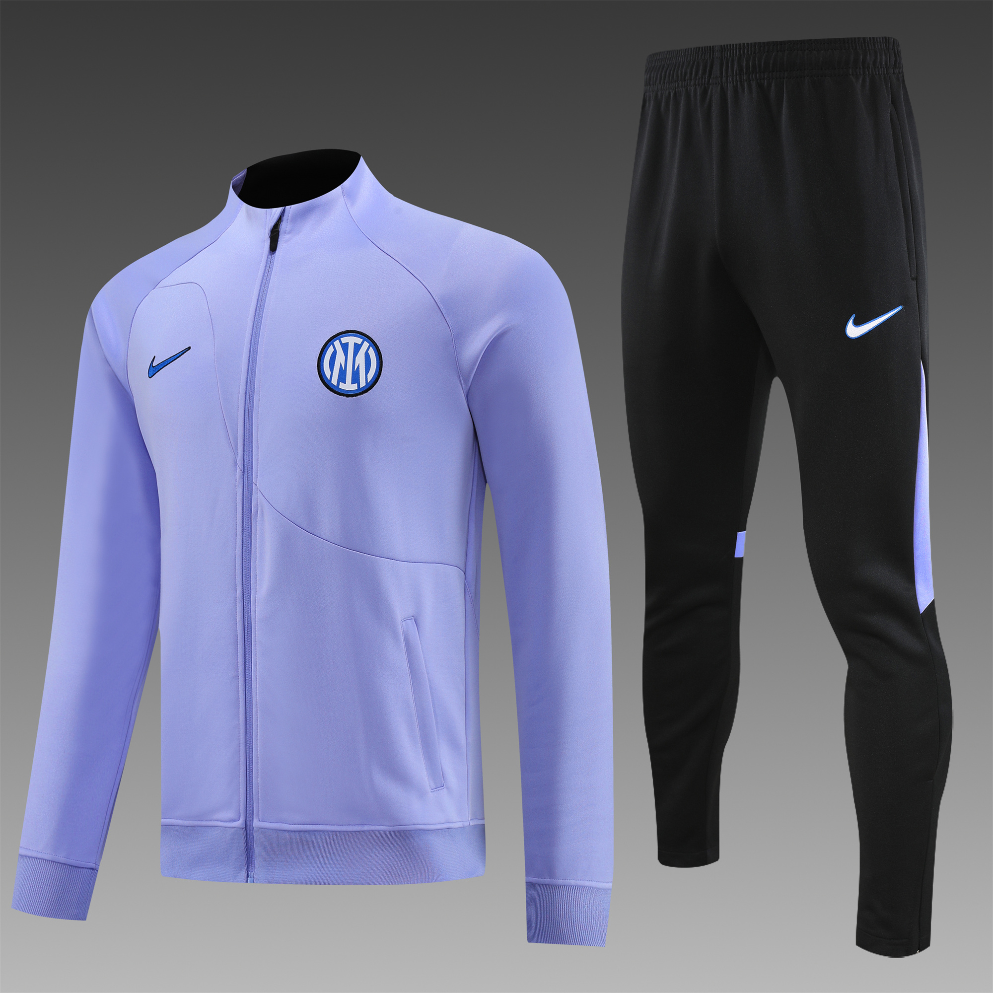 Inter Milan 23-24 Jacket Training Tracksuit Purple - SOCCERDEALSHOP