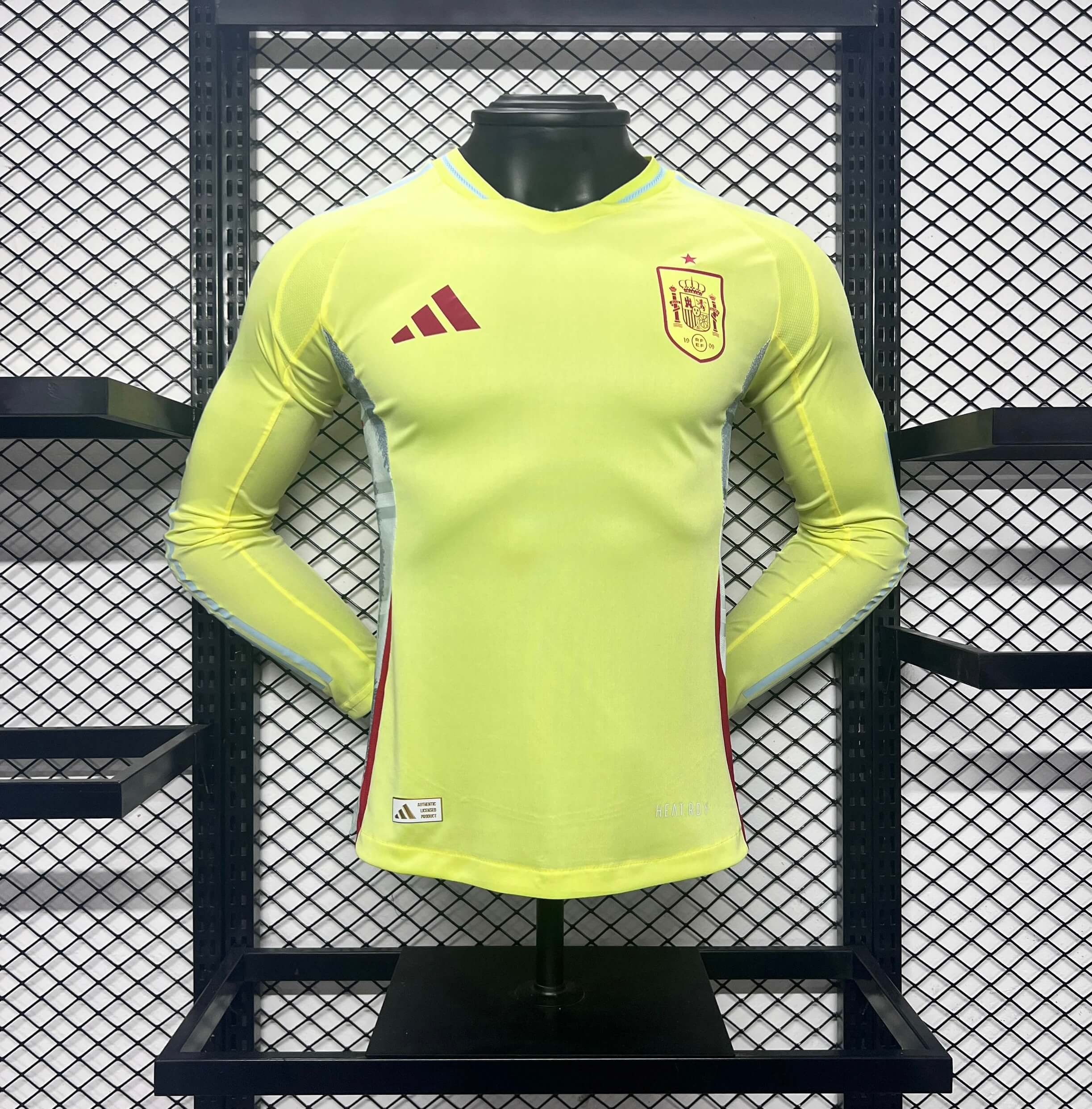 Spain 2024 Away Long Sleeve Jersey - Player Version - SOCCERDEALSHOP