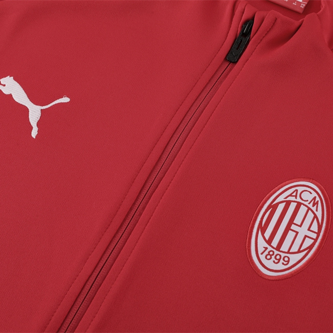 AC Milan 23-24 Jacket Training Tracksuit - Red - SOCCERDEALSHOP