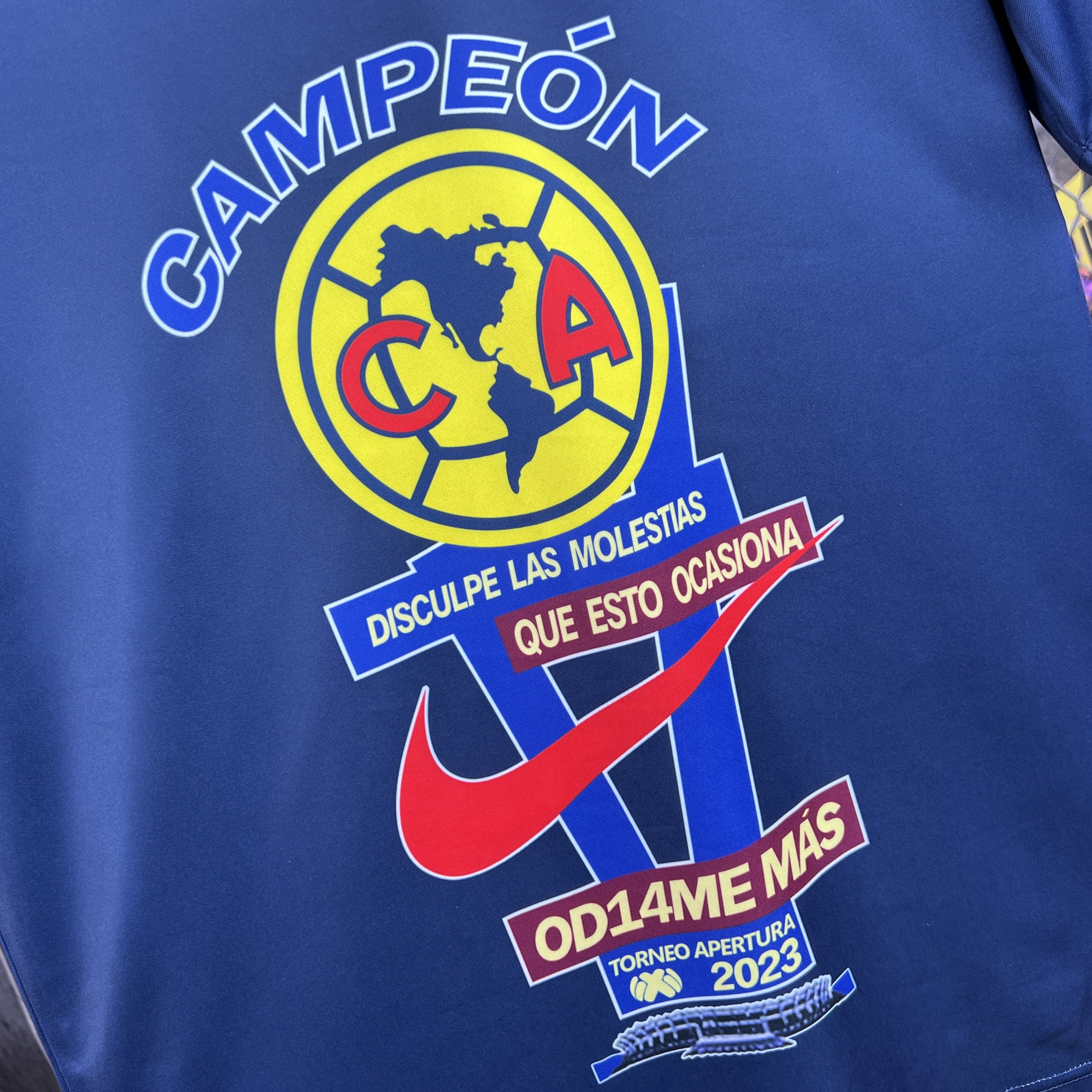 América 23-24 Champion Commemorative Edition Jersey - Fans Version - Blue - SOCCERDEALSHOP