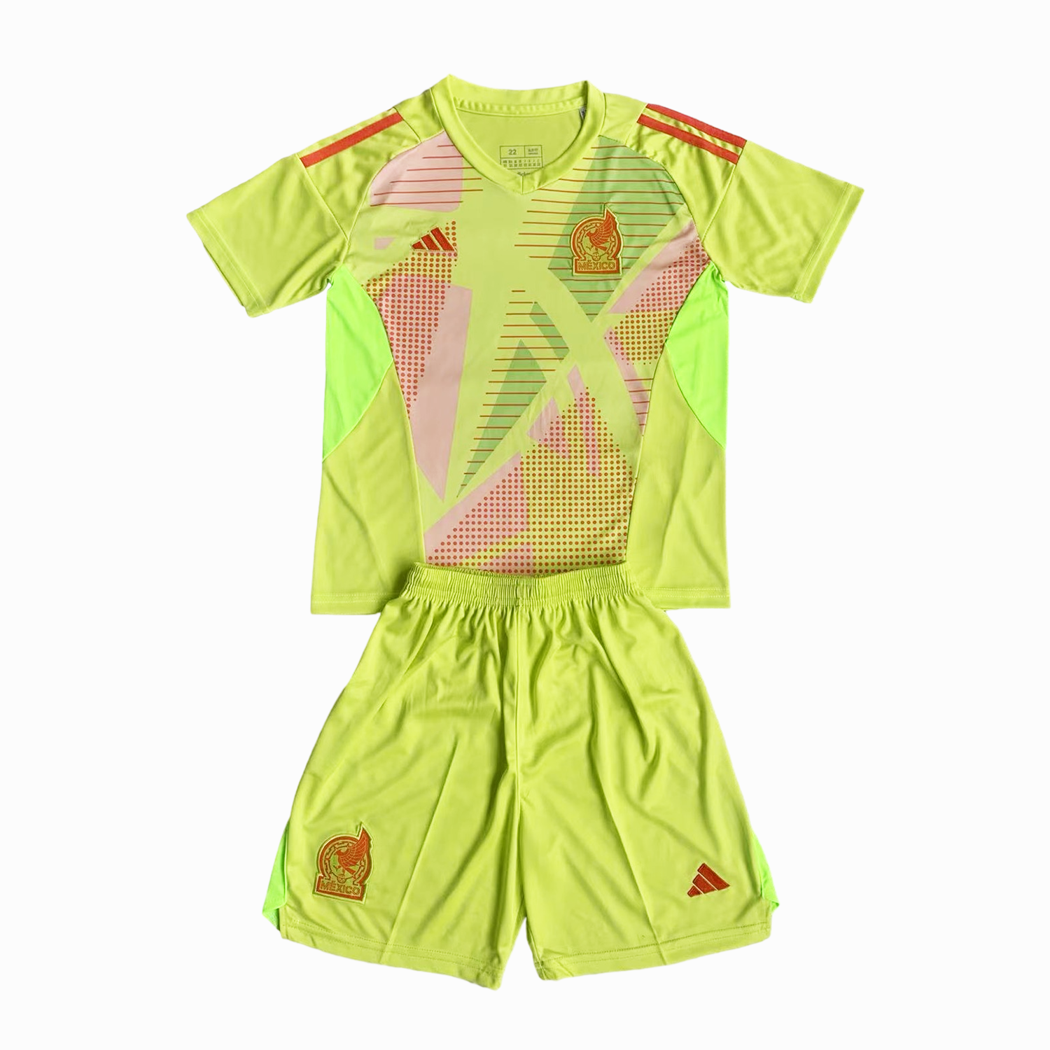 Mexico 2024 Goalkeeper Kids Kit - Green - SOCCERDEALSHOP