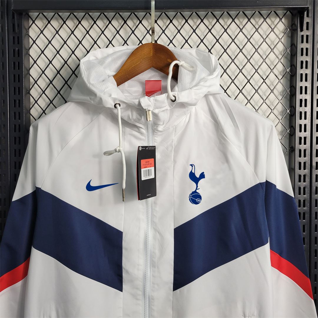 Tottenham Hotspur 23-24 White Player Windbreaker - SOCCERDEALSHOP