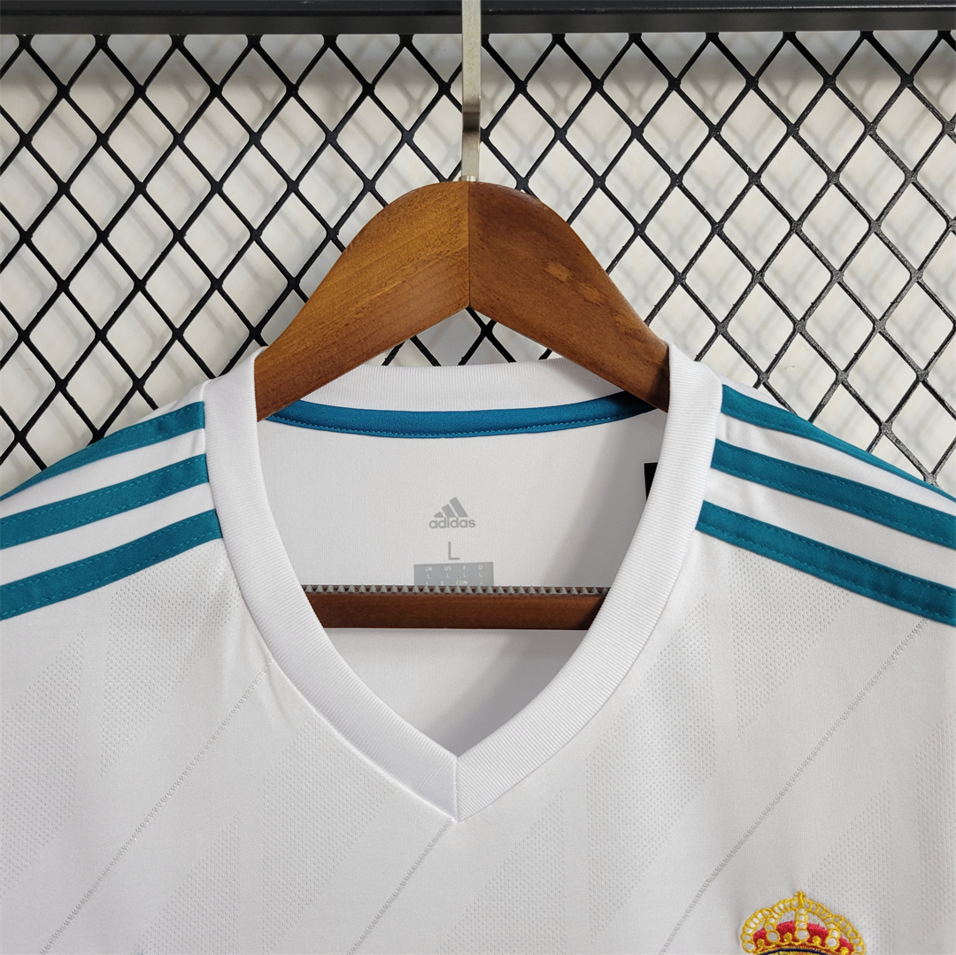 Retro Real Madrid 17-18 Home Jersey - with Champions League Final Final - SOCCERDEALSHOP