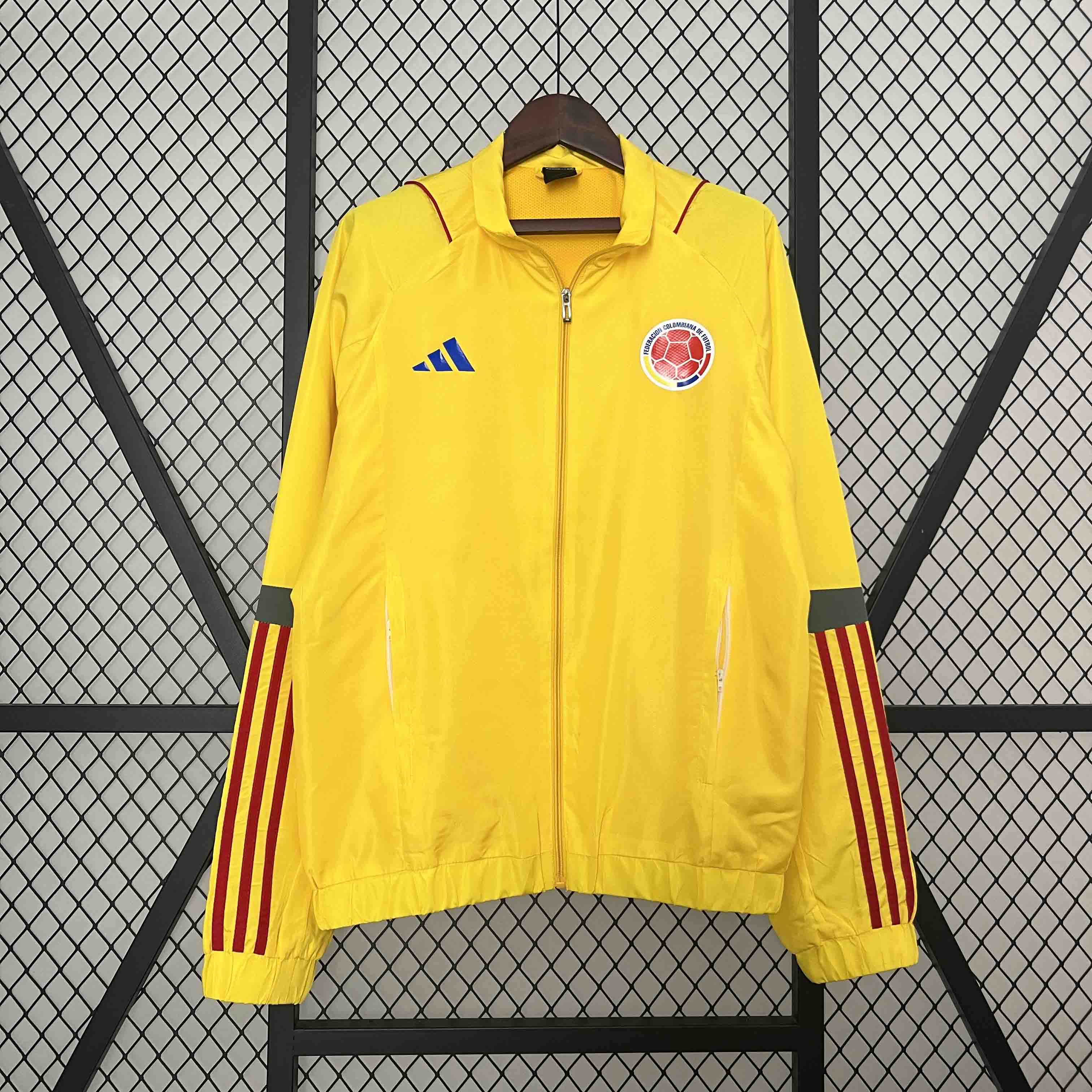 Colombia 2024 Yellow Windbreaker - SOCCERDEALSHOP