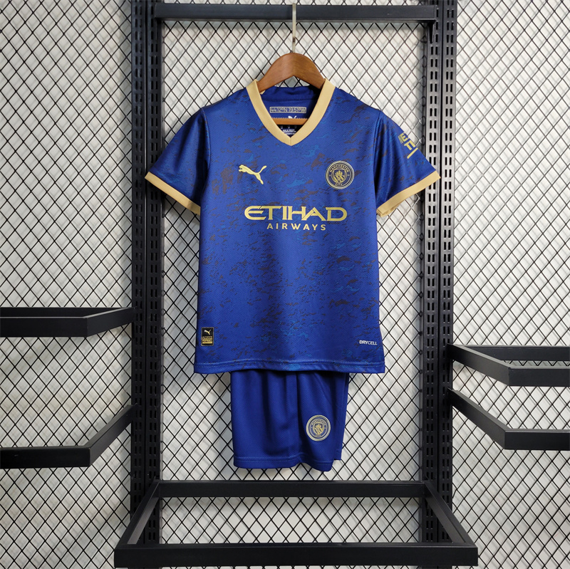 Manchester City 23-24 Blue Kids Kit - SOCCERDEALSHOP