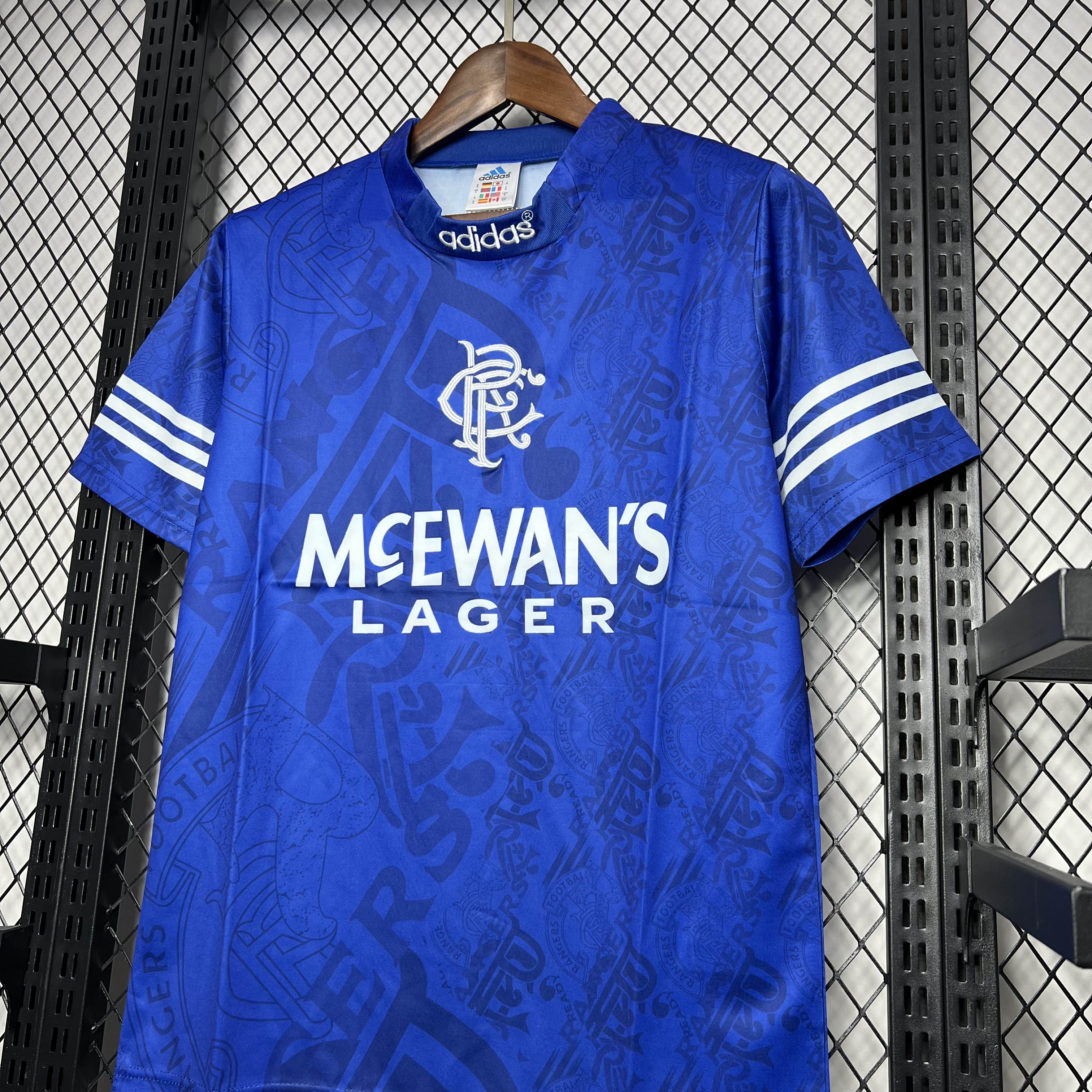Retro Glasgow Rangers 1994-96 Home Stadium Jersey - SOCCERDEALSHOP