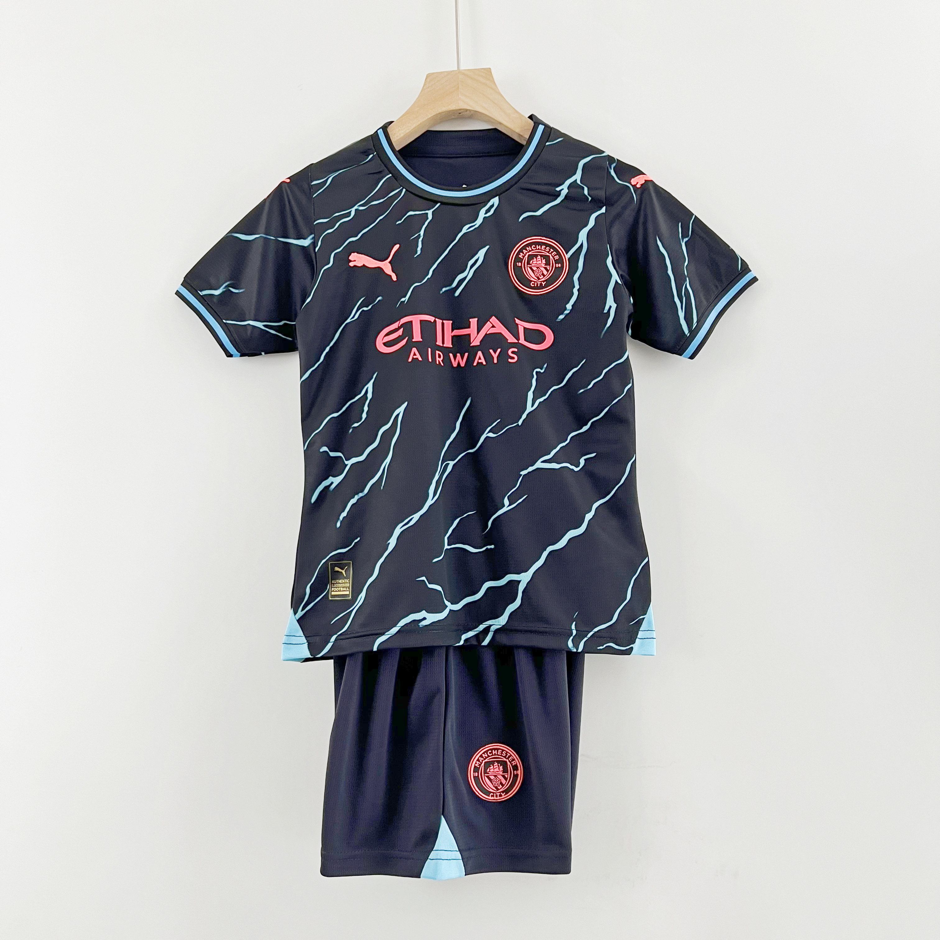 Manchester City 23-24 Third Kids Kit - SOCCERDEALSHOP