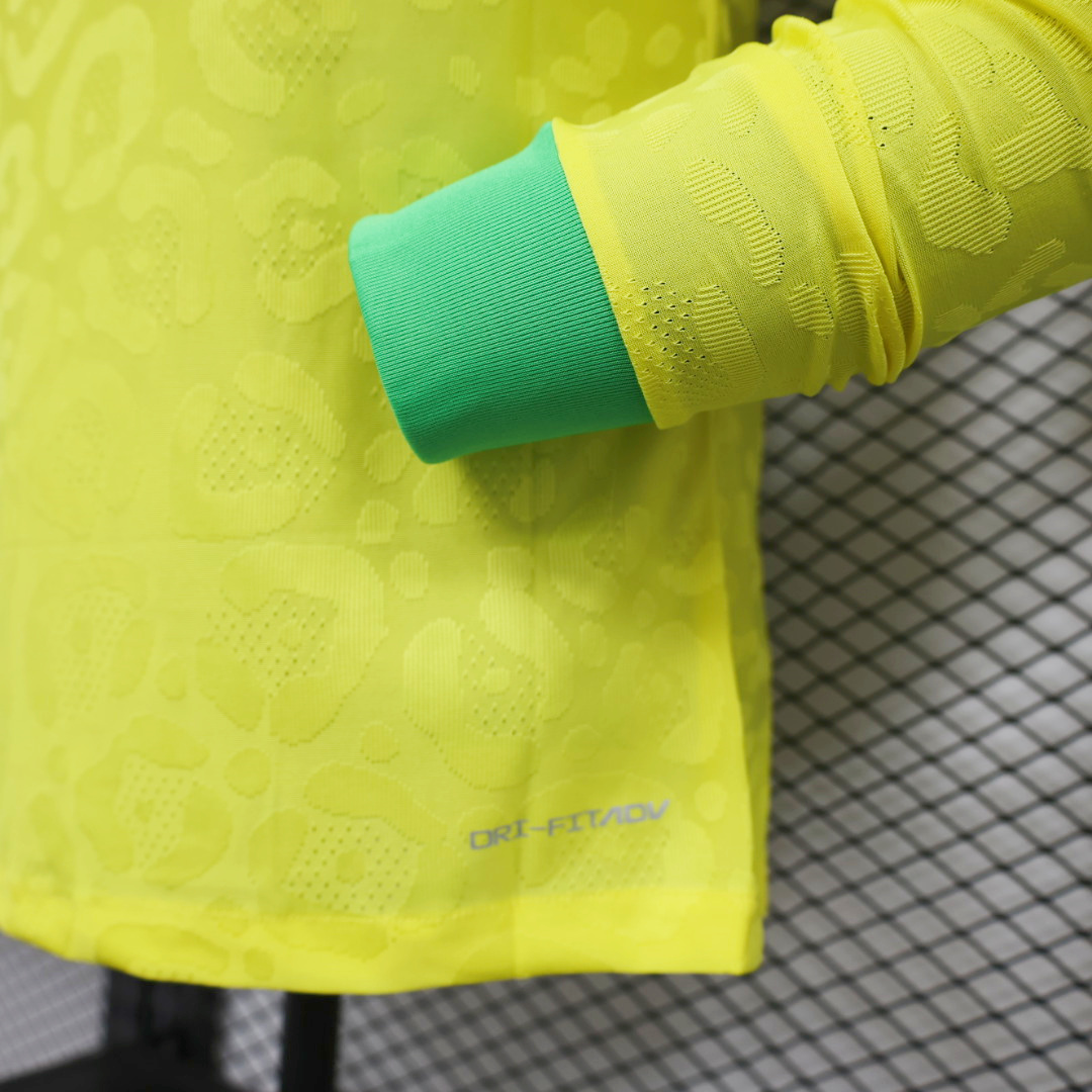 Brazil 22-23 Home Long Sleeve Jersey - Player Version - SOCCERDEALSHOP