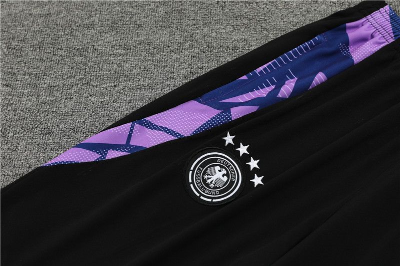 Germany 2024 Long Sleeve Training Set - Purple With Black - SOCCERDEALSHOP