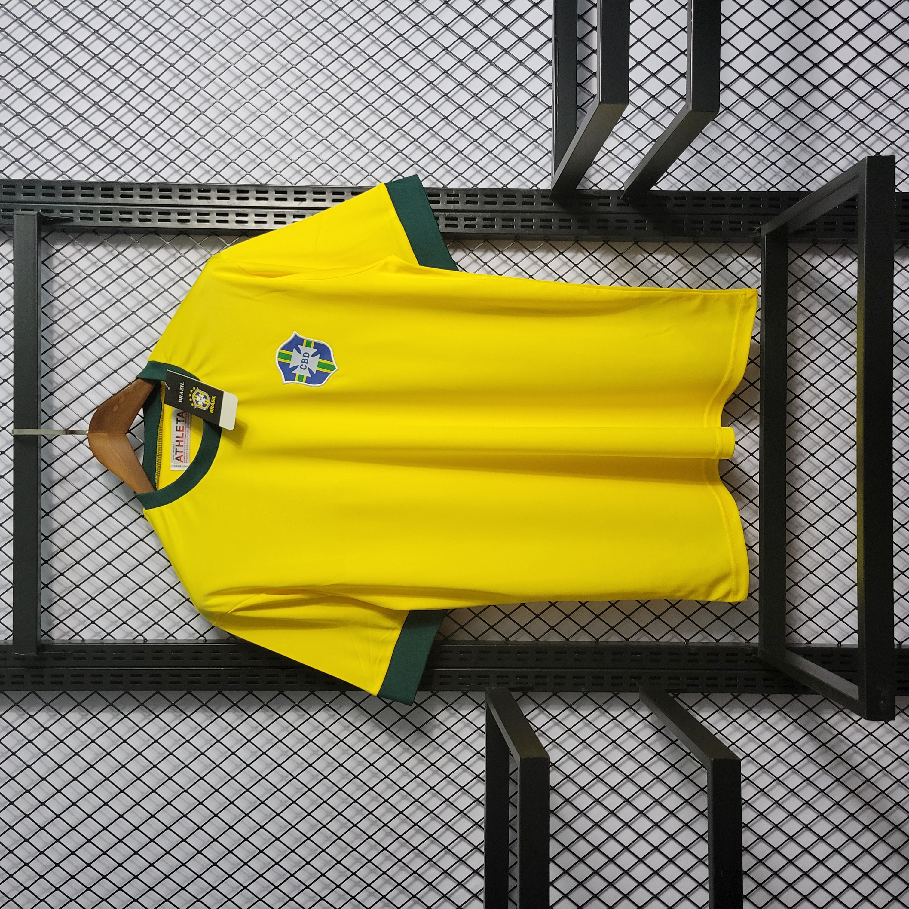 Retro Brazil 1970 Home Stadium Jersey - SOCCERDEALSHOP