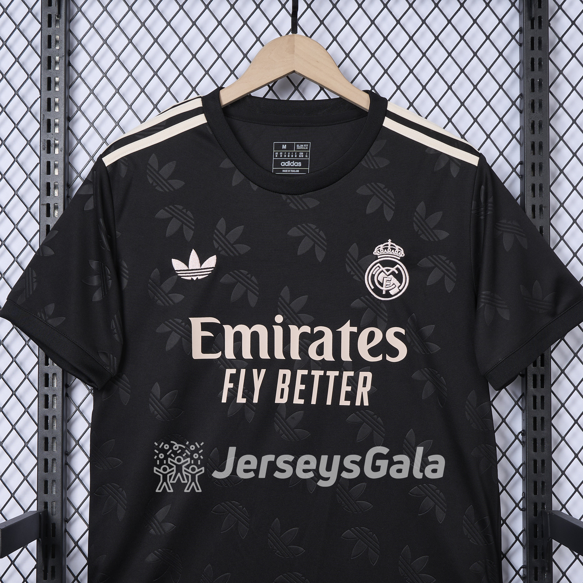 Real Madrid 24-25 Trefoil Black Jersey - Fans Version - SOCCERDEALSHOP