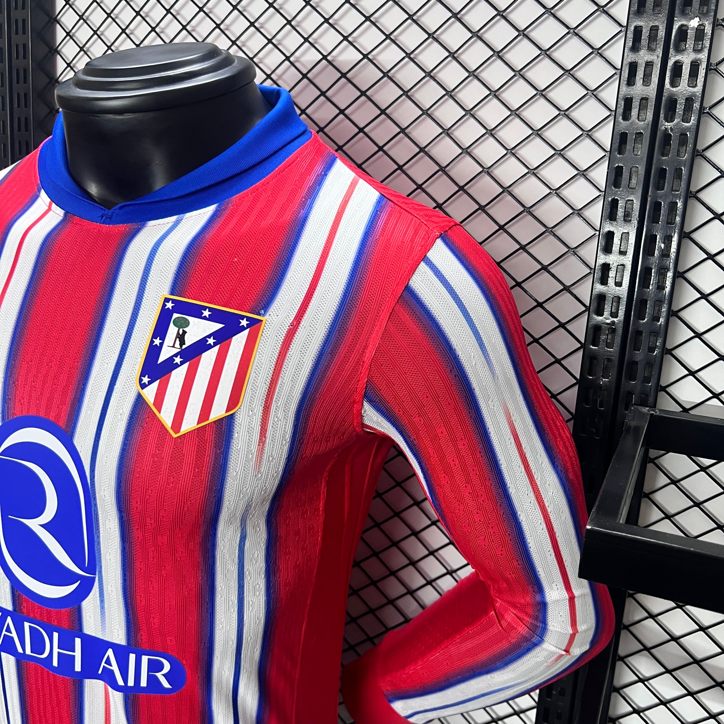 Atletico Madrid 24-25 Home Long Sleeve Jersey - Player Version - SOCCERDEALSHOP